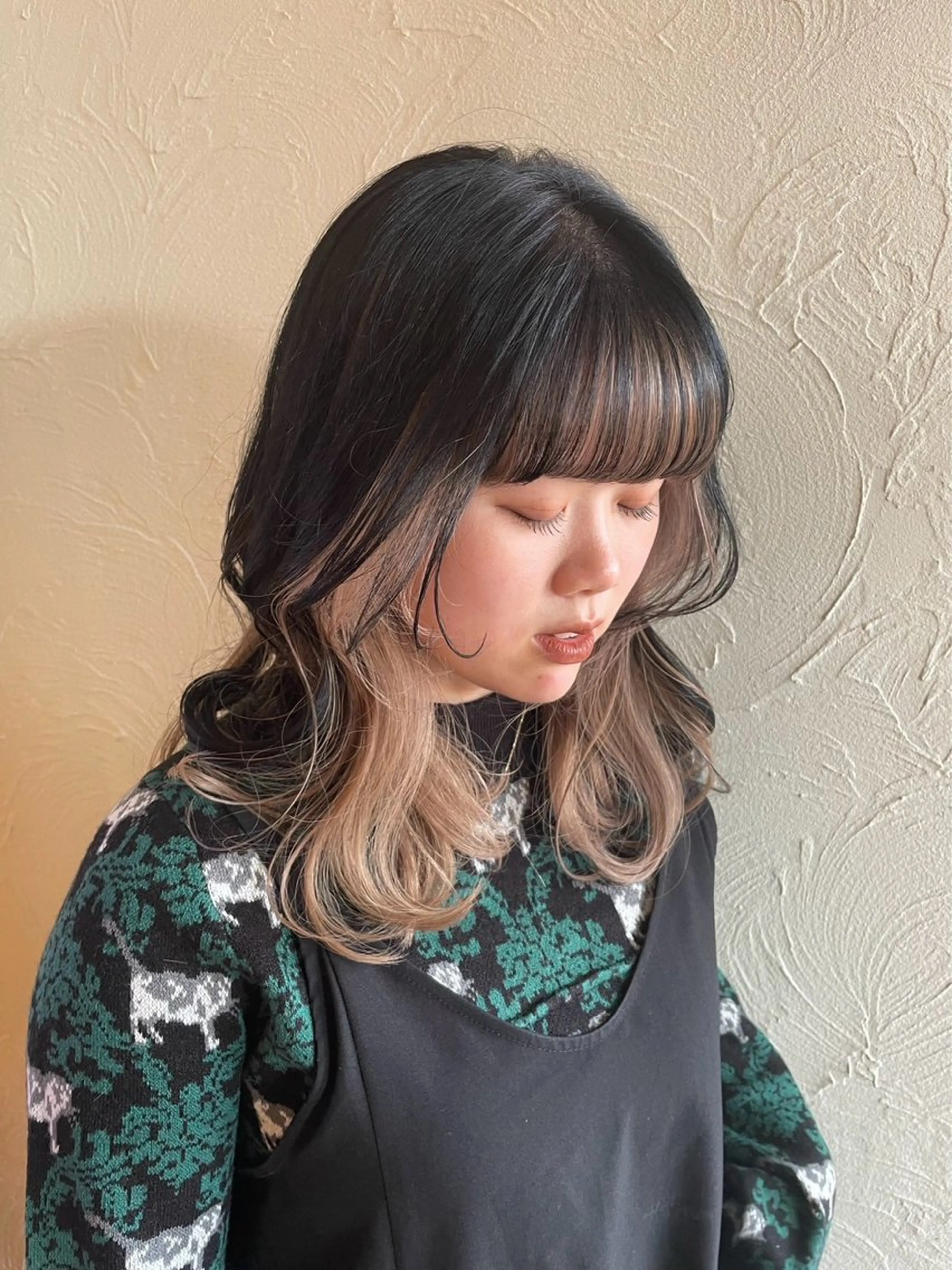 セミロング カラー ageless/ nana/髪質改善のヘアスタイル