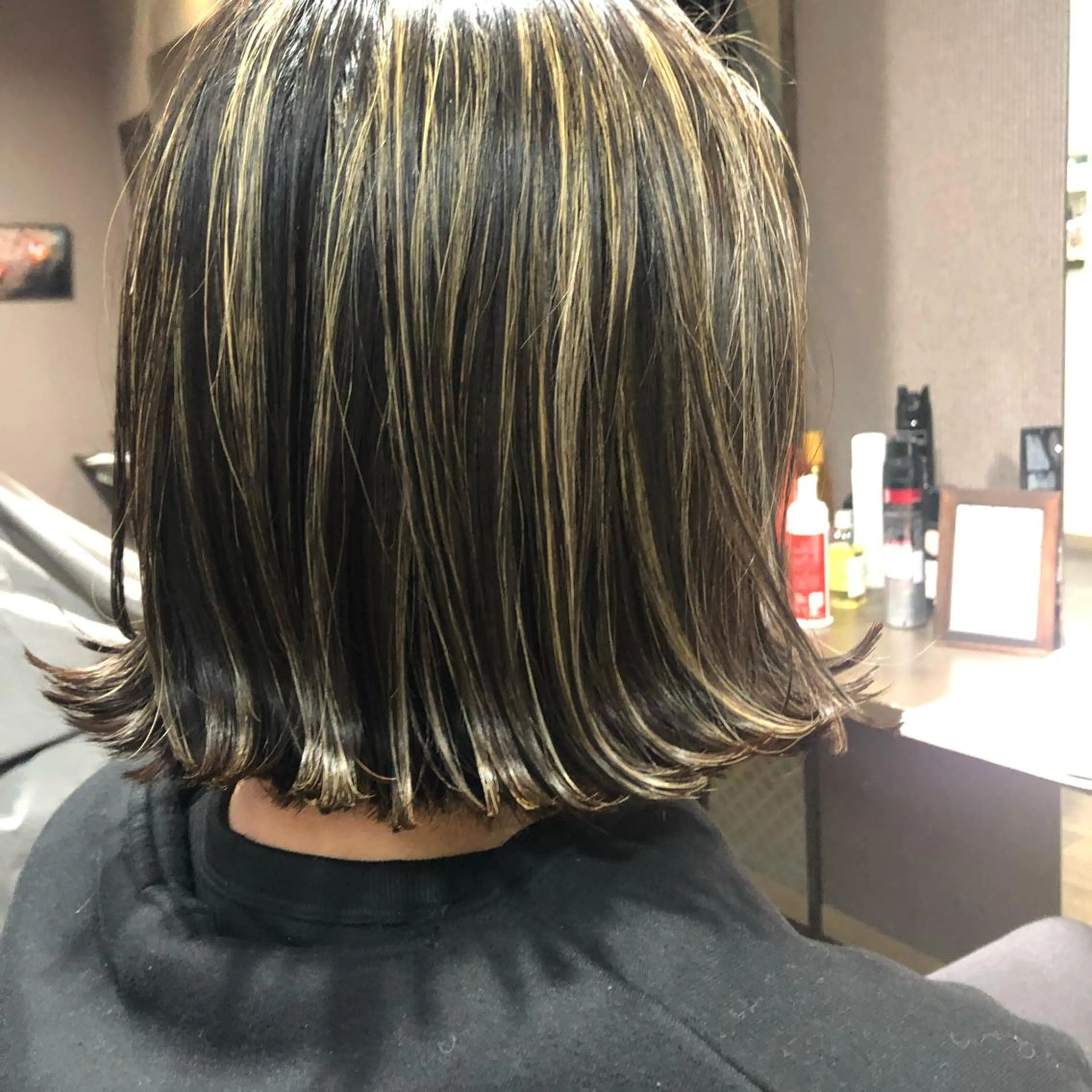 ミディアム カラー カット ヘアカラー トリートメント pep natsumiのヘアスタイル