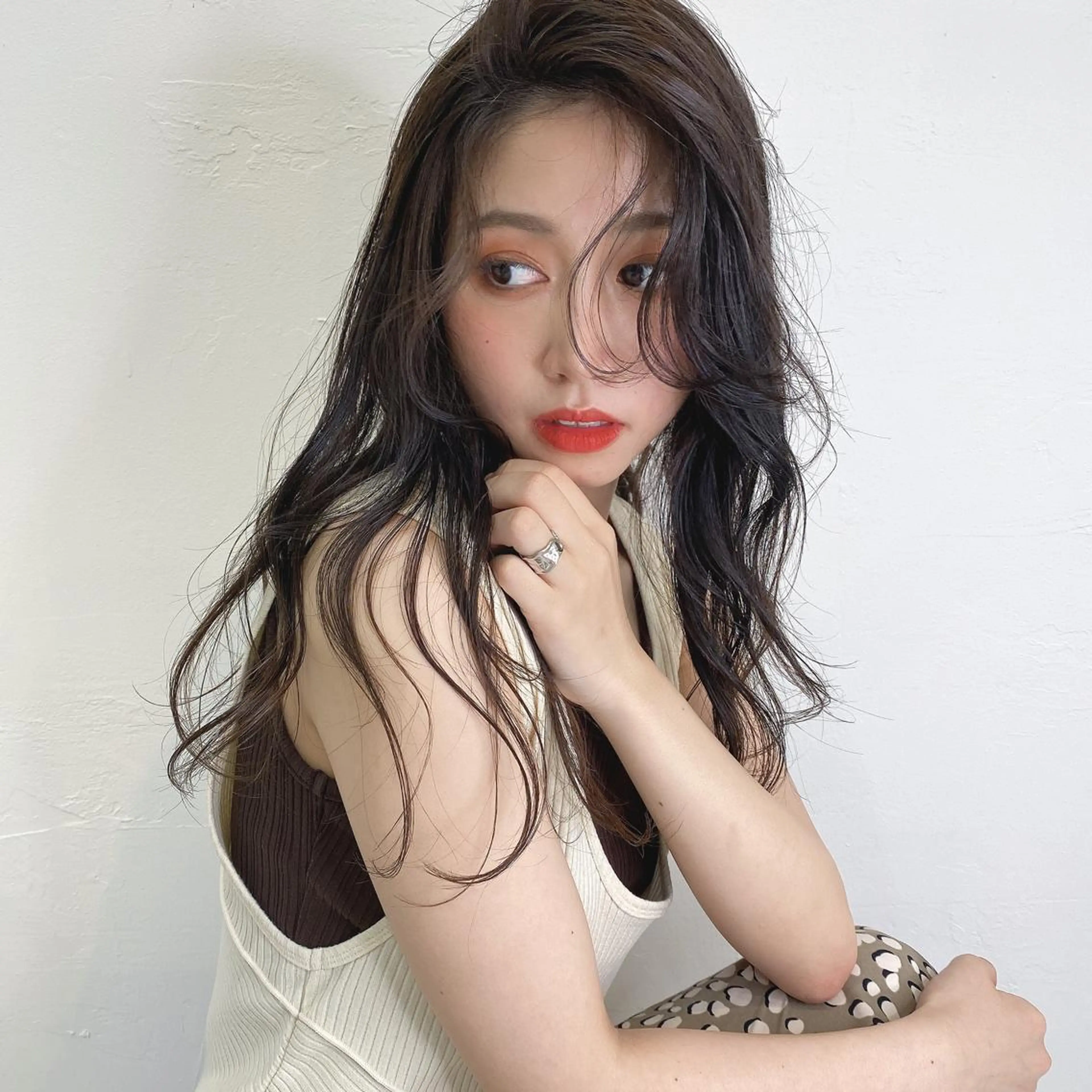 セミロング カラー ヘアアレンジ マツエク・マツパ レイヤーカット 透明感カラー🫧ヘア セット🫧松本菜月の眉毛・アイブロウイメージ