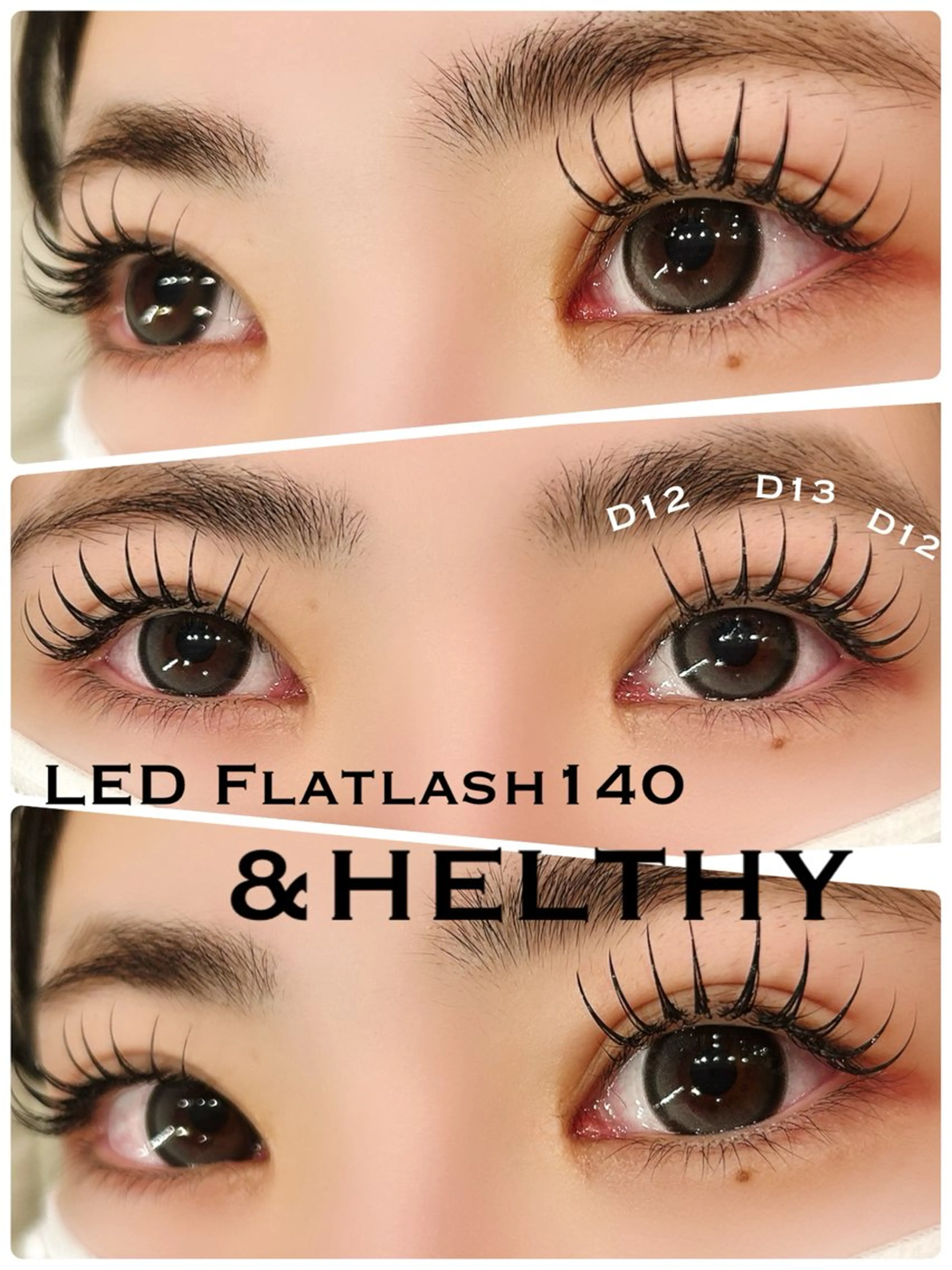 🌻アンドヘルシー🌻LEDフラットラッシュ120本装着後パーマ🫧オフ込み、仕上げコーティング込み🫧の写真