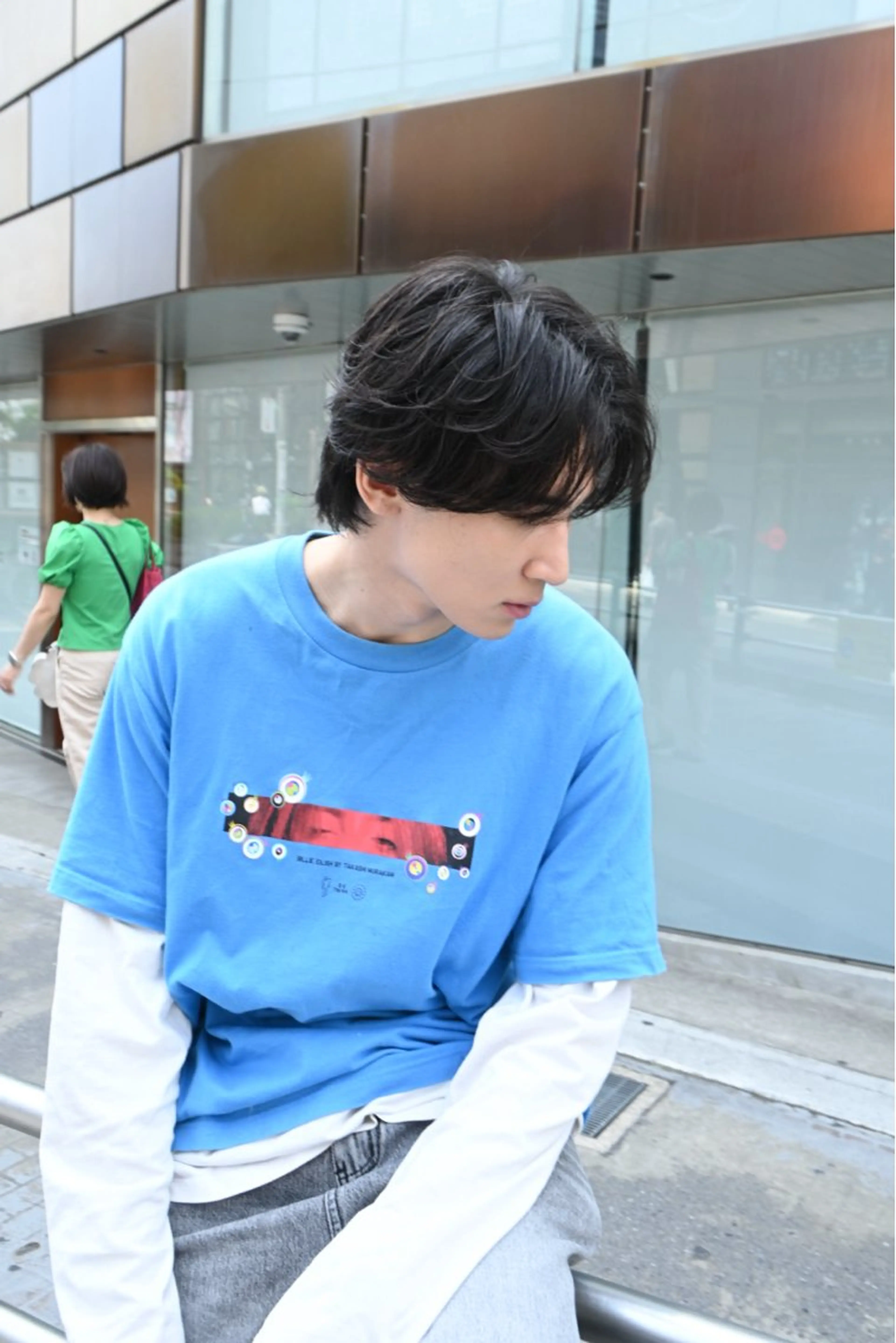 ミディアム メンズ シャドウパーマ No.1うえちりくのヘアスタイル