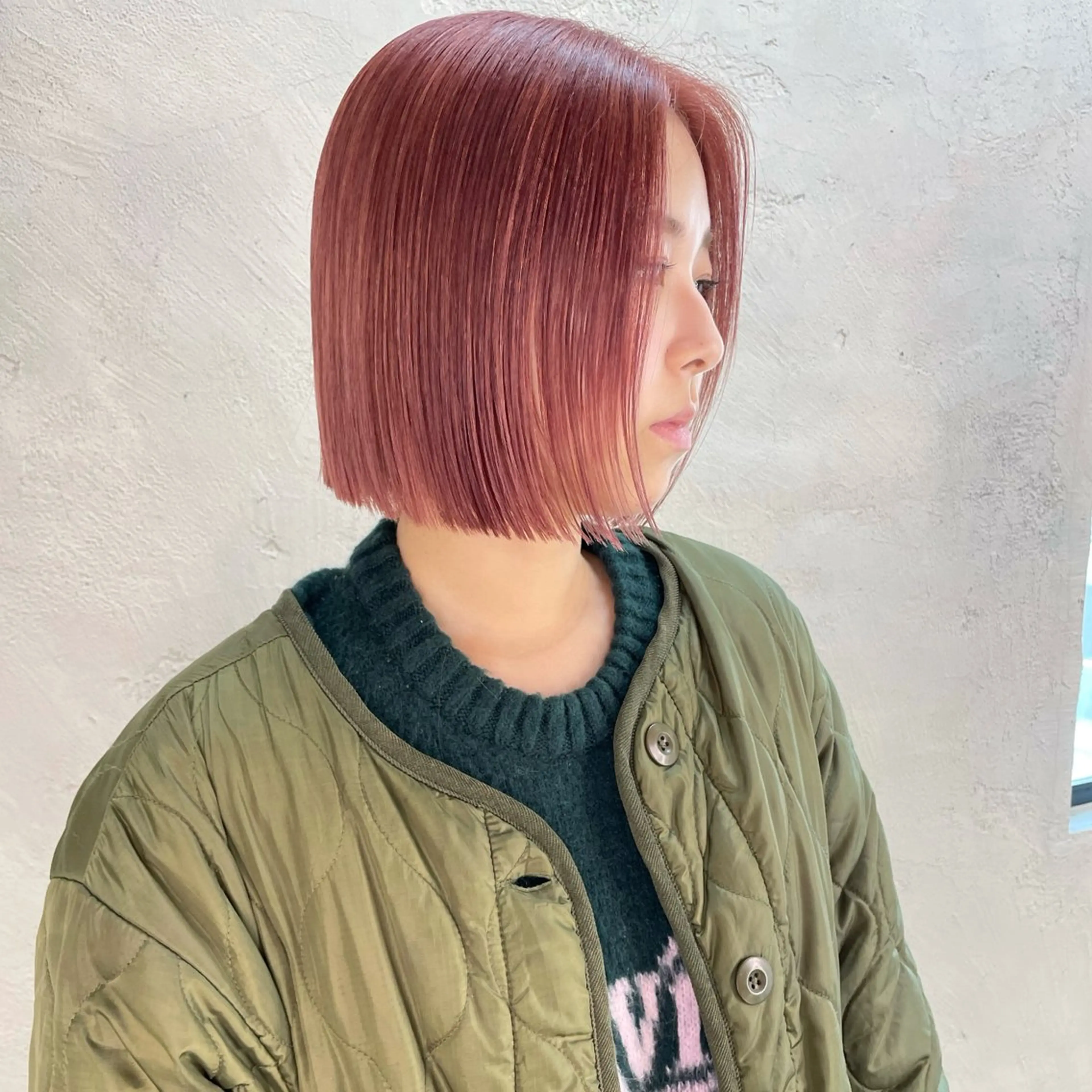 セミロング カラー ヘアアレンジ ブラウンカラー レッドカラー レッドブラウン ヘアカラー トリートメント ボブ×柔らかいカラー 🩰misaki𓍼のヘアスタイル