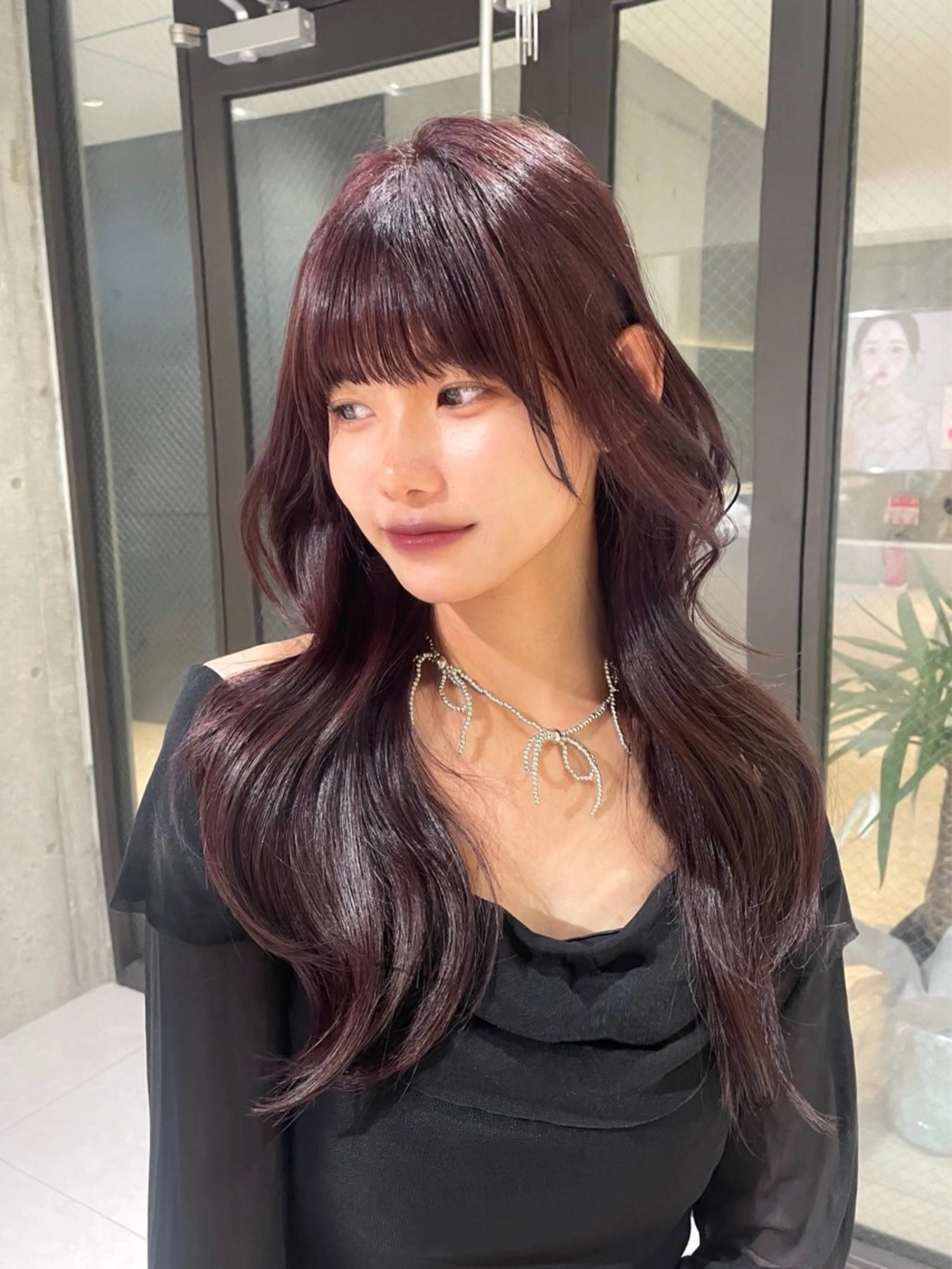 ロング カラー ヘアアレンジ 韓国ヘア/レイヤー Londエレンのヘアスタイル