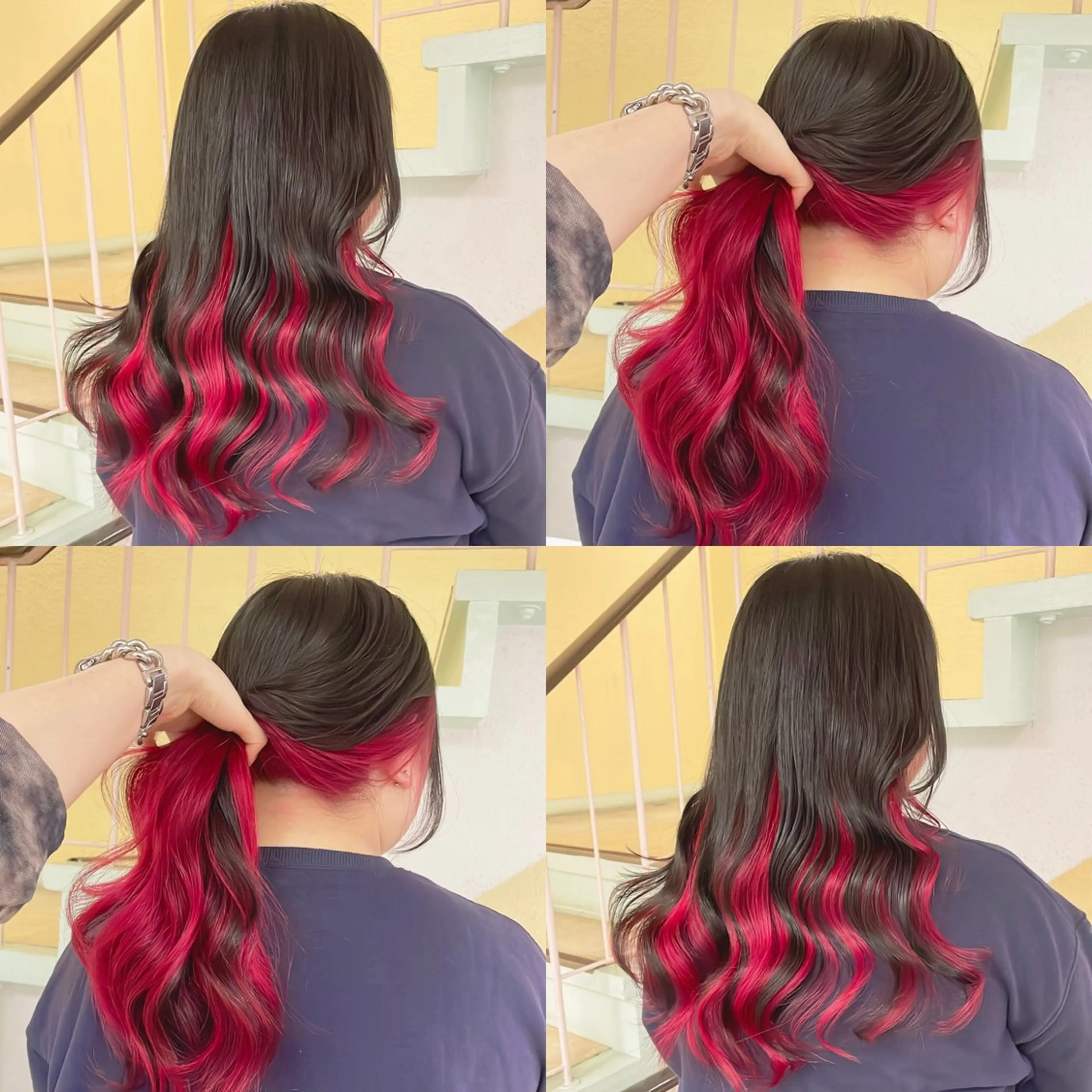 カラー ヘアカラー トリートメント 渋谷:インナーカラー ／🍒エリカ🍒のヘアスタイル