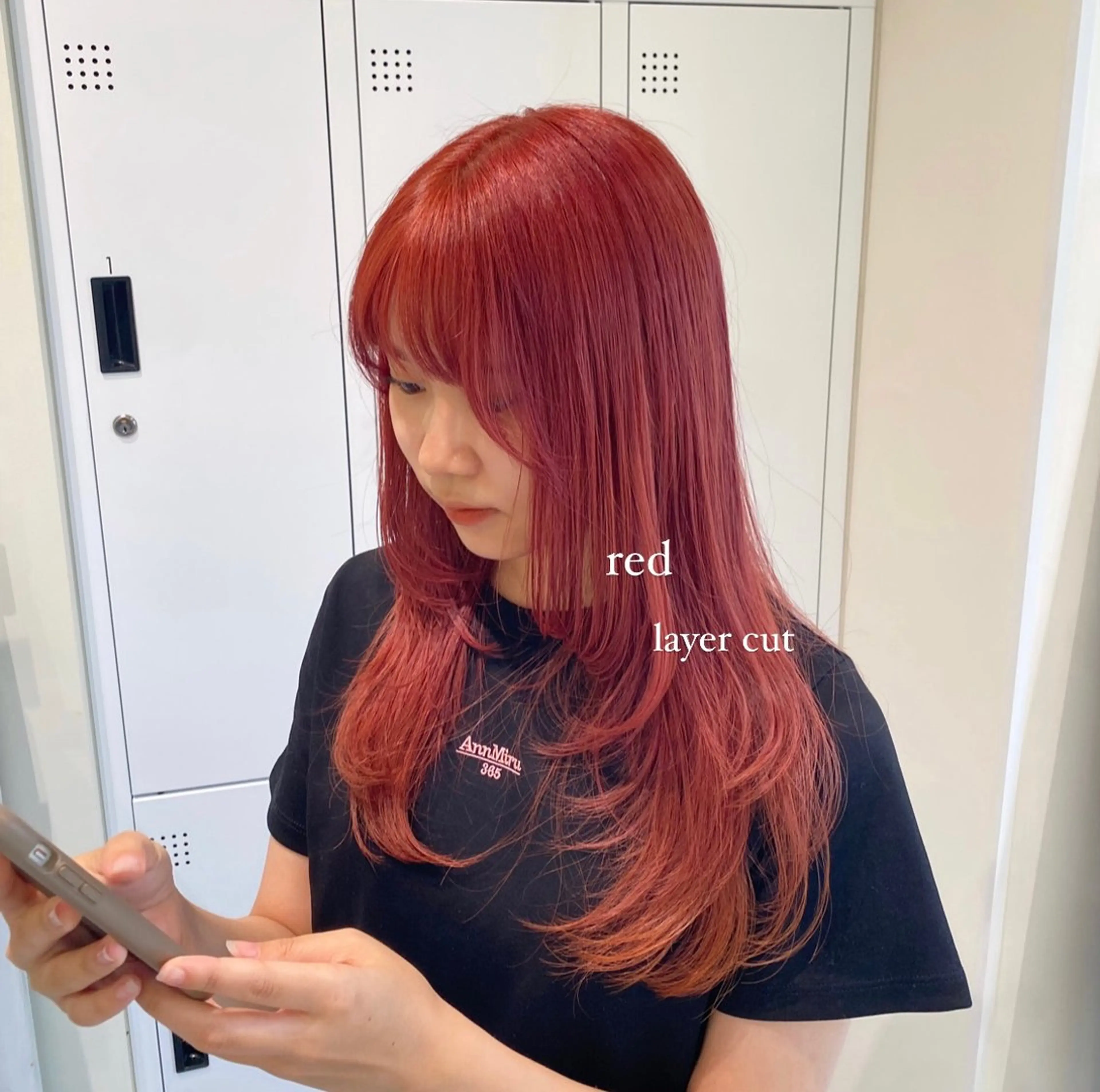 ロング カラー ブリーチ ケアブリーチ レイヤーカット カット ヘアカラー 暖色カラー /ヘアアレンジ/花鈴のヘアスタイル