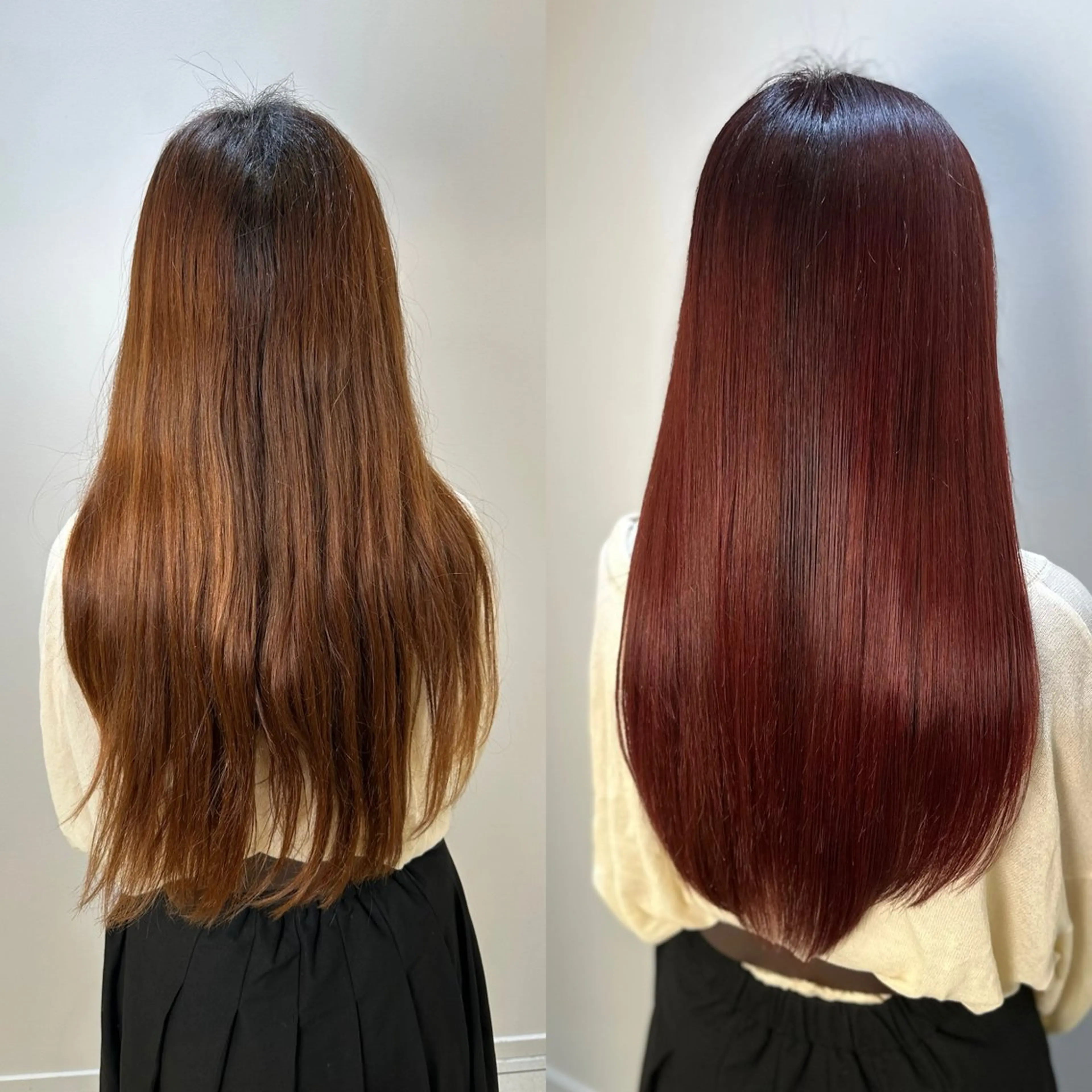 ロング カラー パーマ ヘアカラー 縮毛矯正 トリートメント 髪質改善/縮毛矯正 /ブリーチ矯正/岡部のヘアスタイル