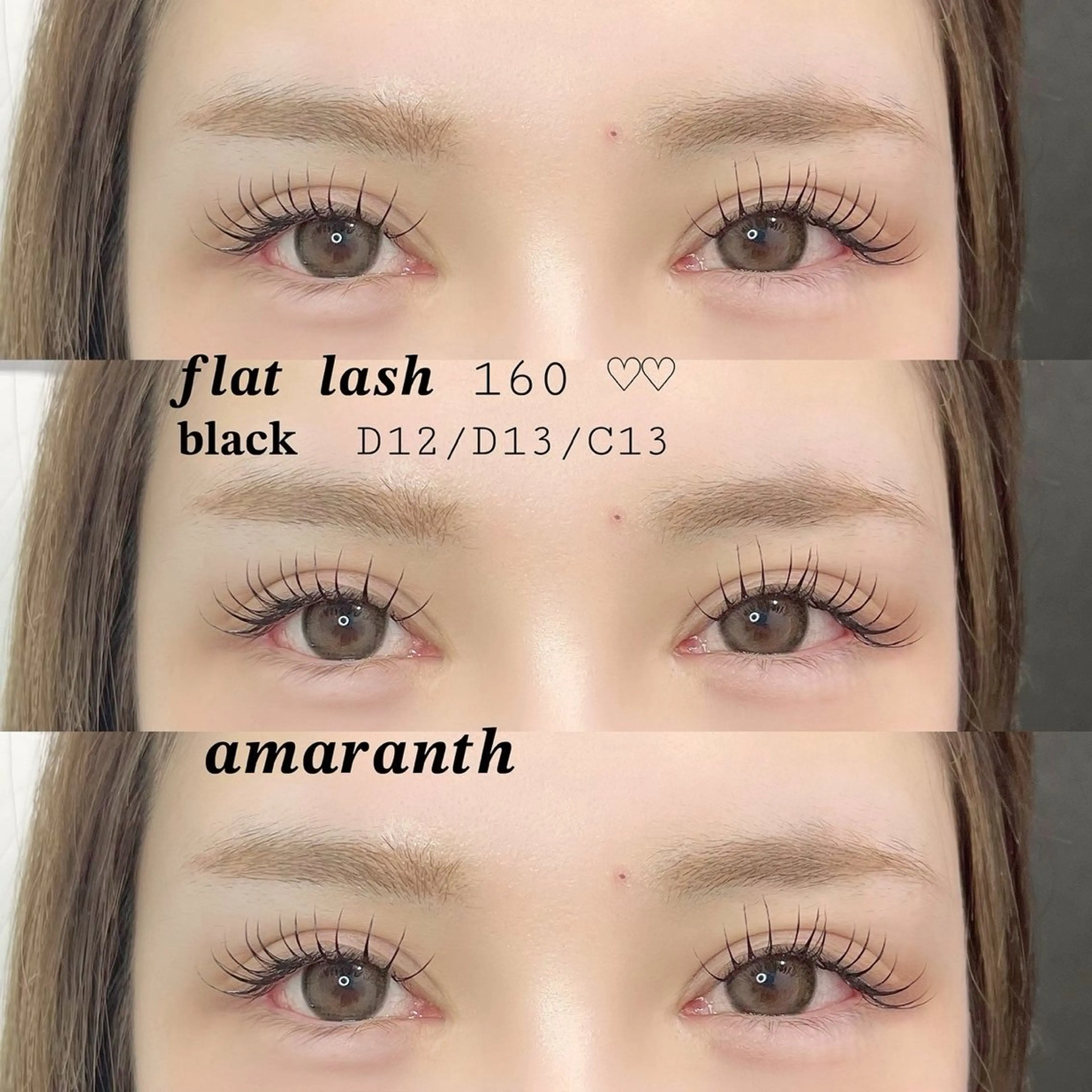 マツエク・マツパ フラットラッシュ 【Amaranth】 立川店🌟のマツエク・マツパデザイン