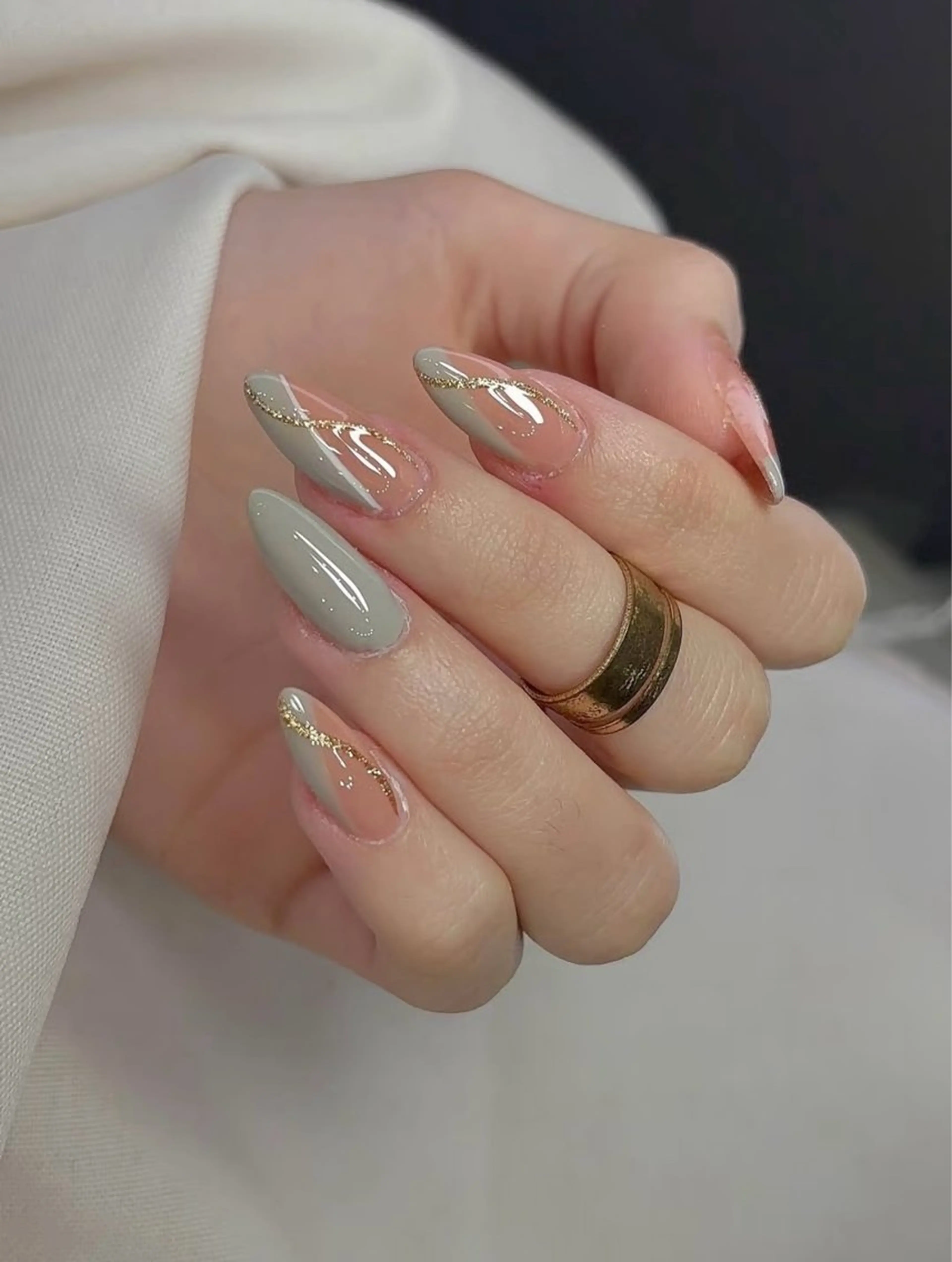 ネイル ハンドネイル H3 Nail Tsuki🦋💙のネイルデザイン