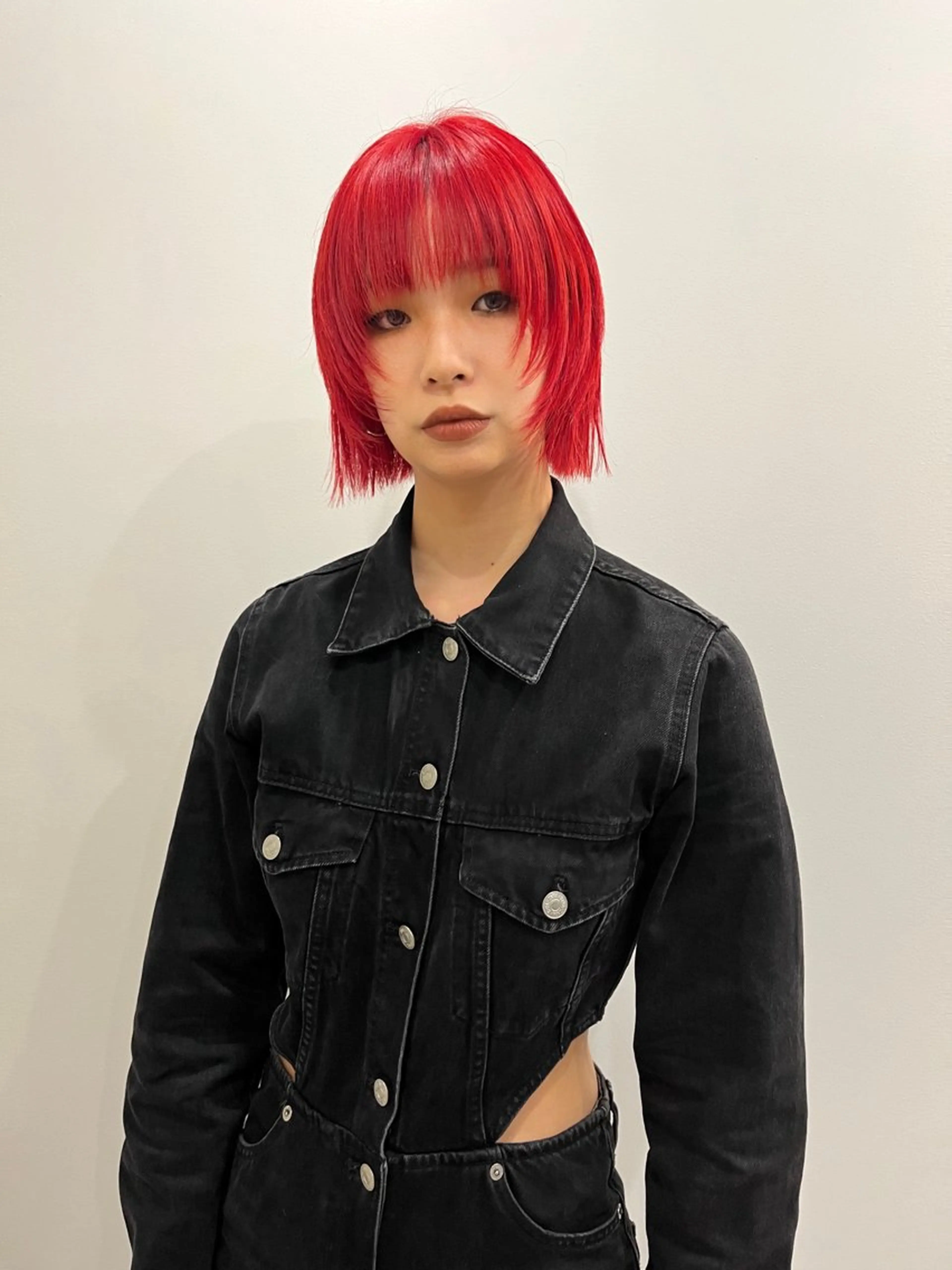 ショート カラー ボブ 顔まわりレイヤー レイヤーカット ヘアカラー トリートメント ヘアセット🎀パーマ Tsubasaのヘアスタイル