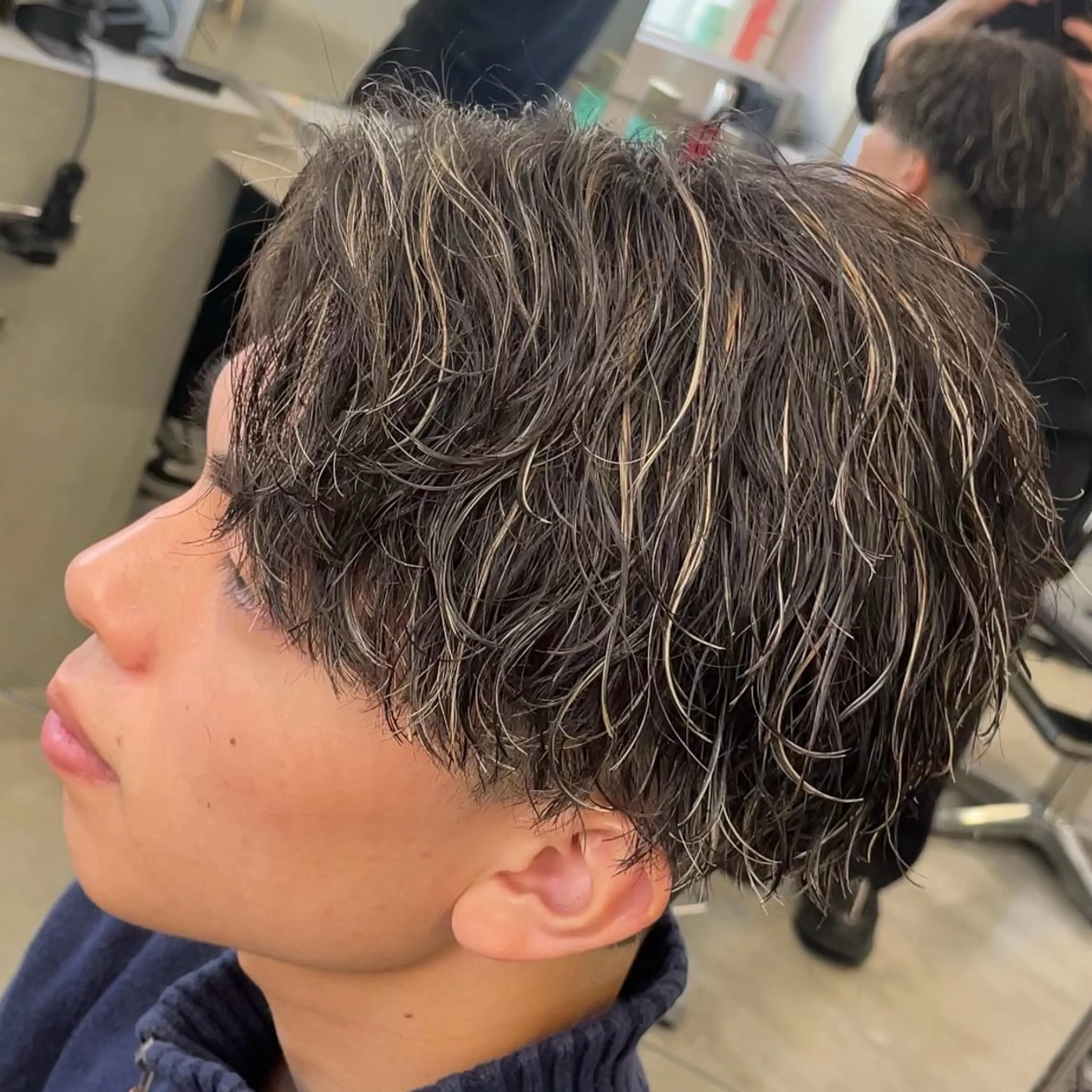 ミディアム カラー ヘアアレンジ メンズ fifth 石川 凪のヘアスタイル