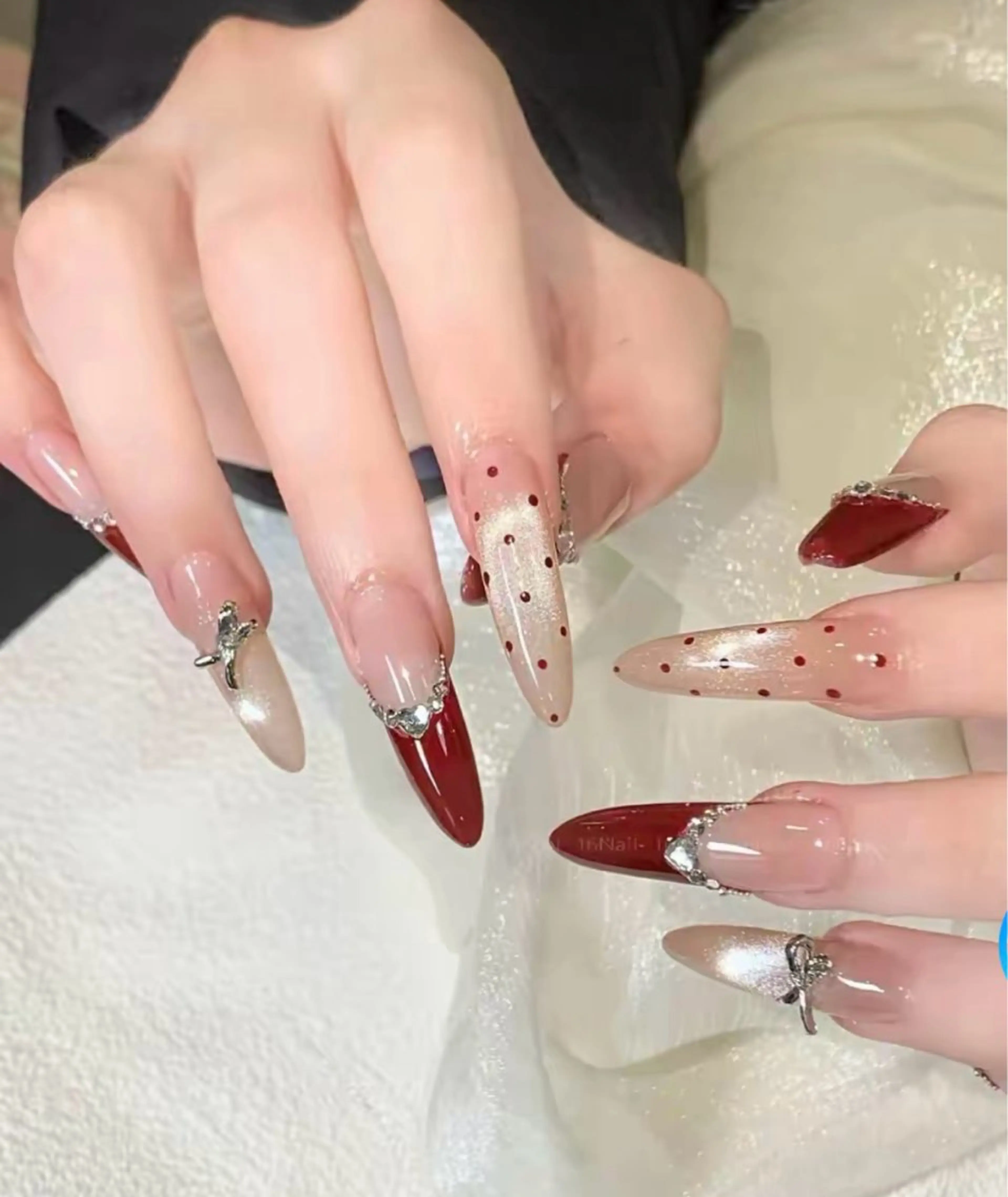 ネイル 長さ出し フットネイル ジェルネイル マグネットネイル 持ち込み YMT NailStudioのネイルデザイン