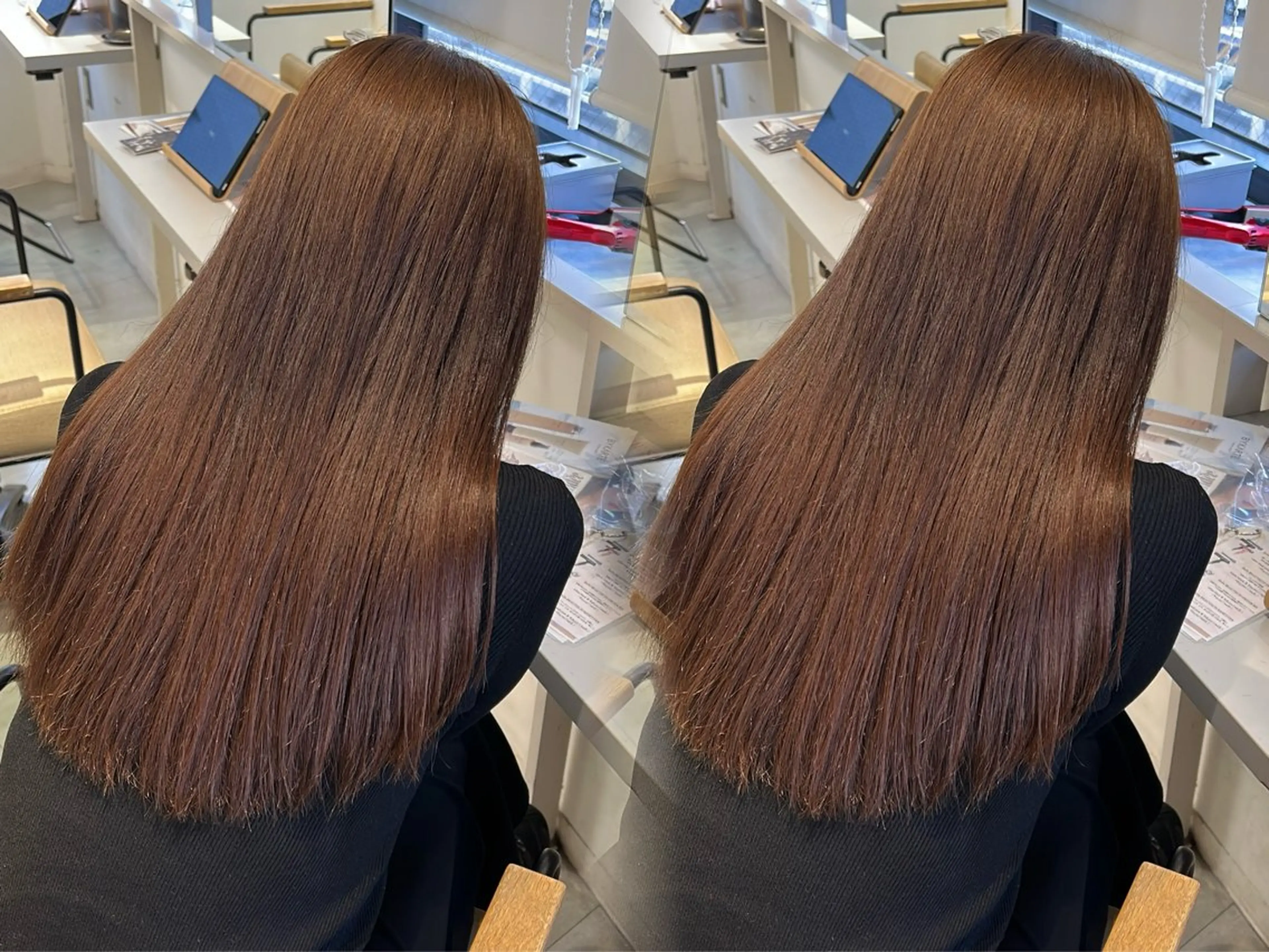 ロング カラー ブラウンカラー 透明感カラー オリーブブラウン ayaka🫧 梅田ダブルカラーのヘアスタイル