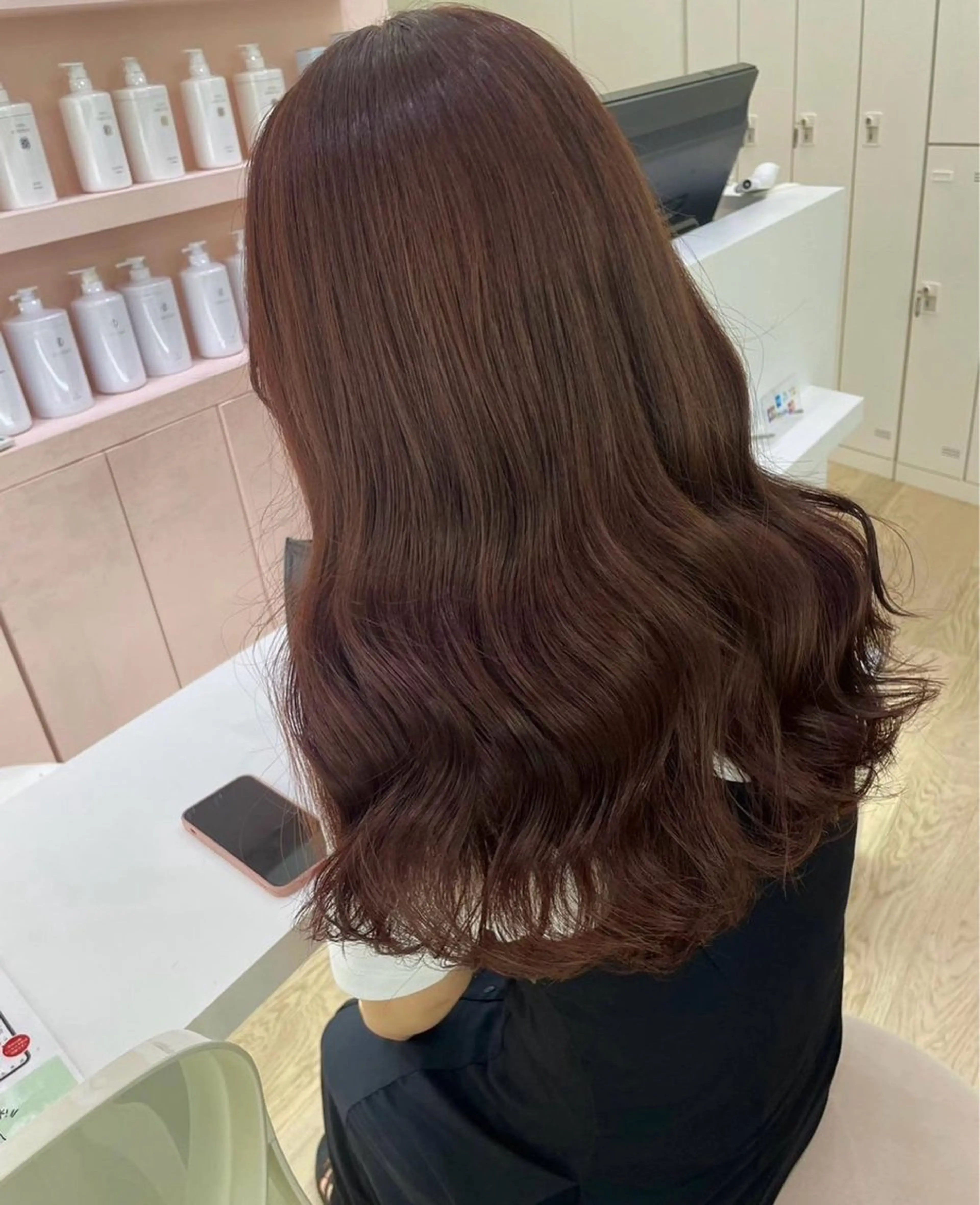 ロング カラー ヘアカラー トリートメント ParveMix🎀 稲垣 詞葉のヘアスタイル