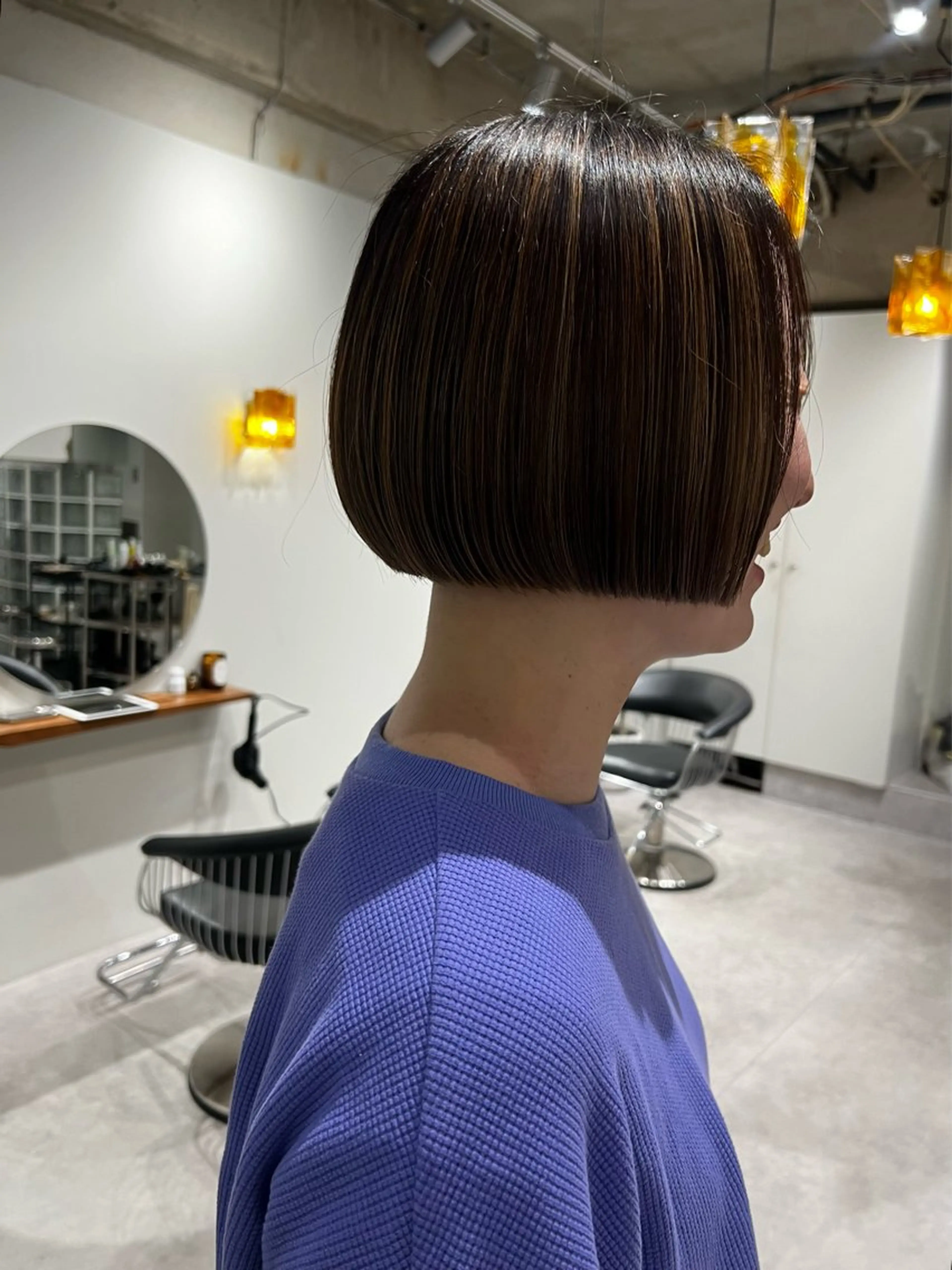 ショート ボブ カット 山本 麗のヘアスタイル
