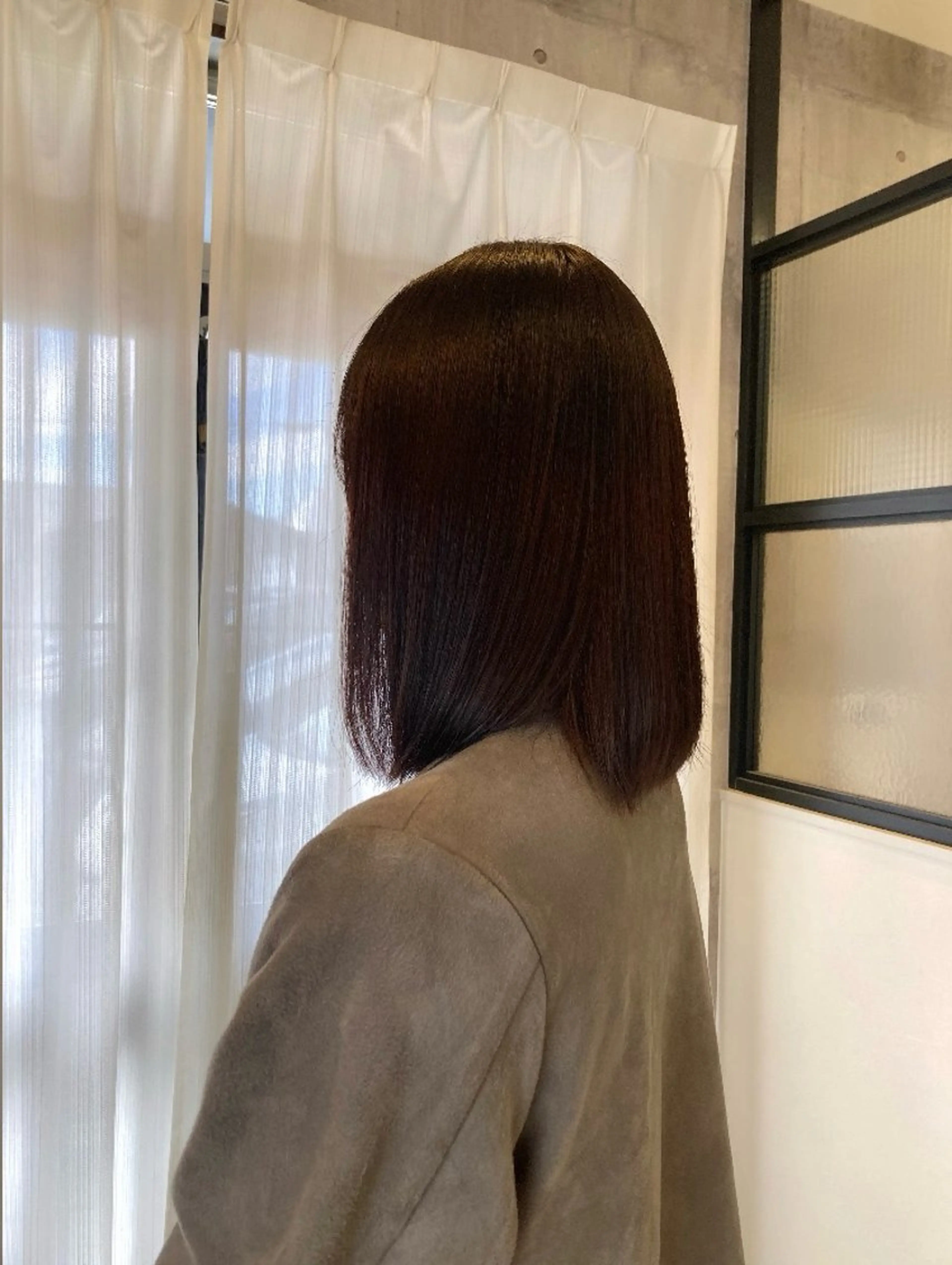 ミディアム カラー レッドカラー ヘアカラー ハマノ ミユのヘアスタイル