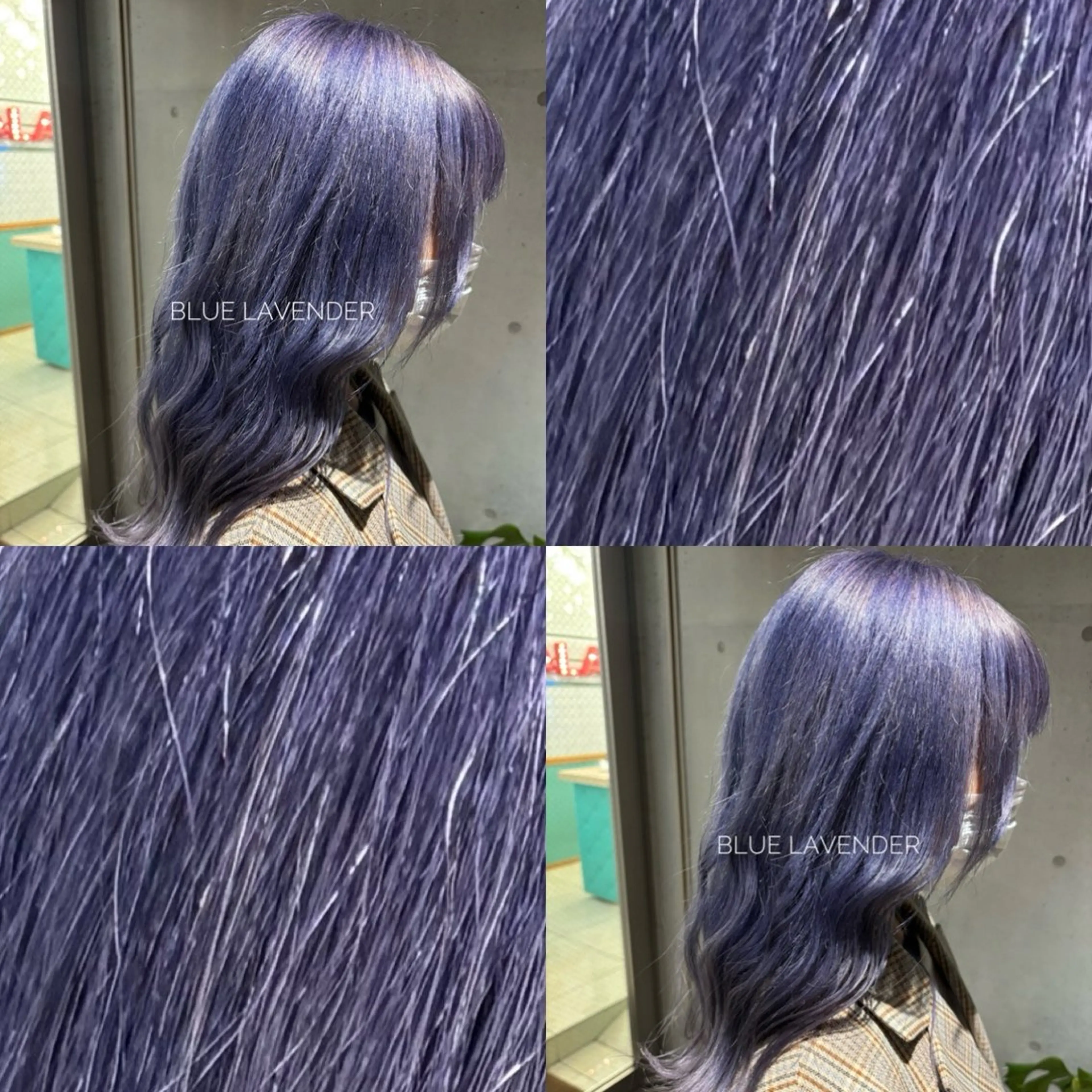 カラー ブリーチ ヘアカラー 🩶ハイトーン /レイヤーはちすのヘアスタイル