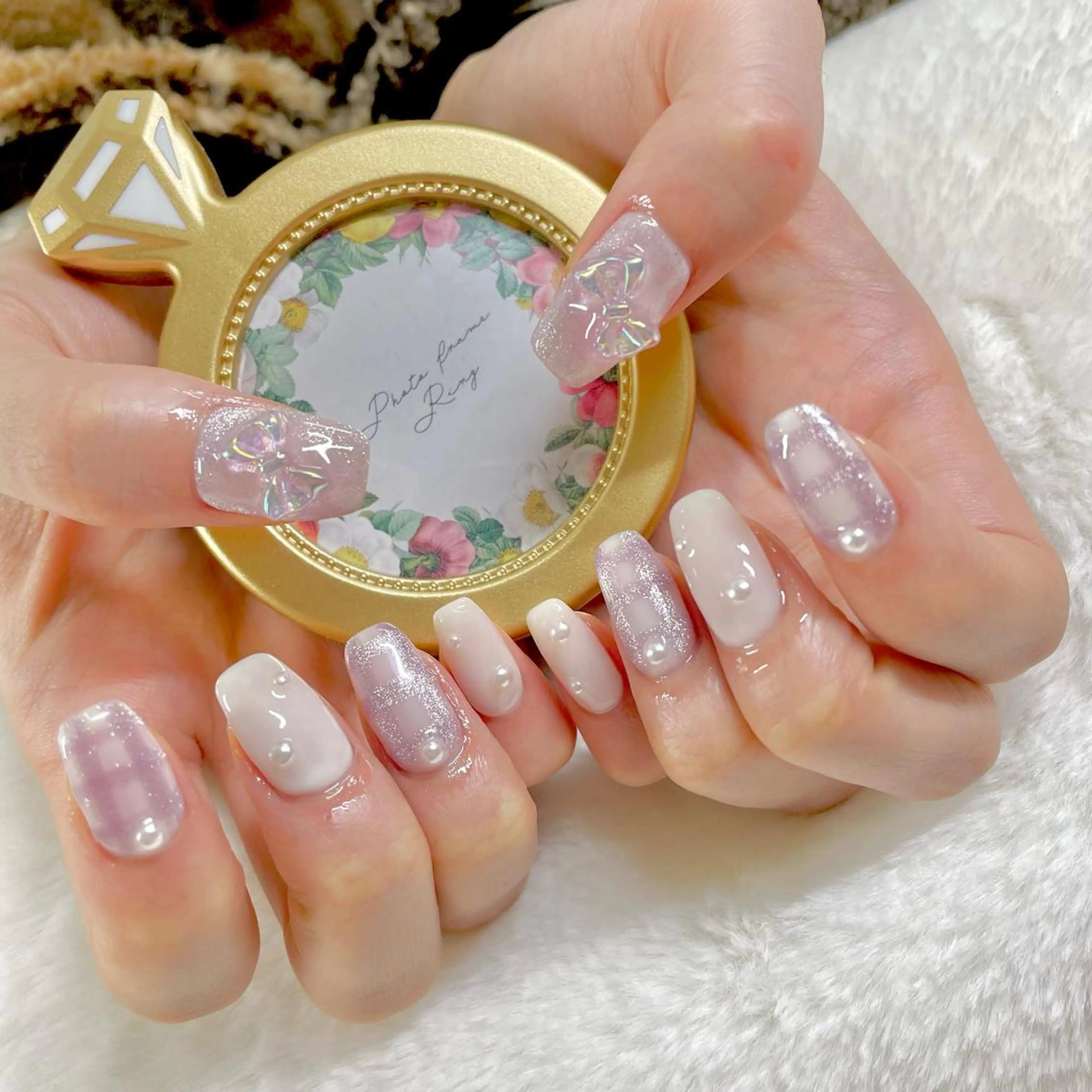 ネイル ジェルネイル リボン J terrace Nailのネイルデザイン