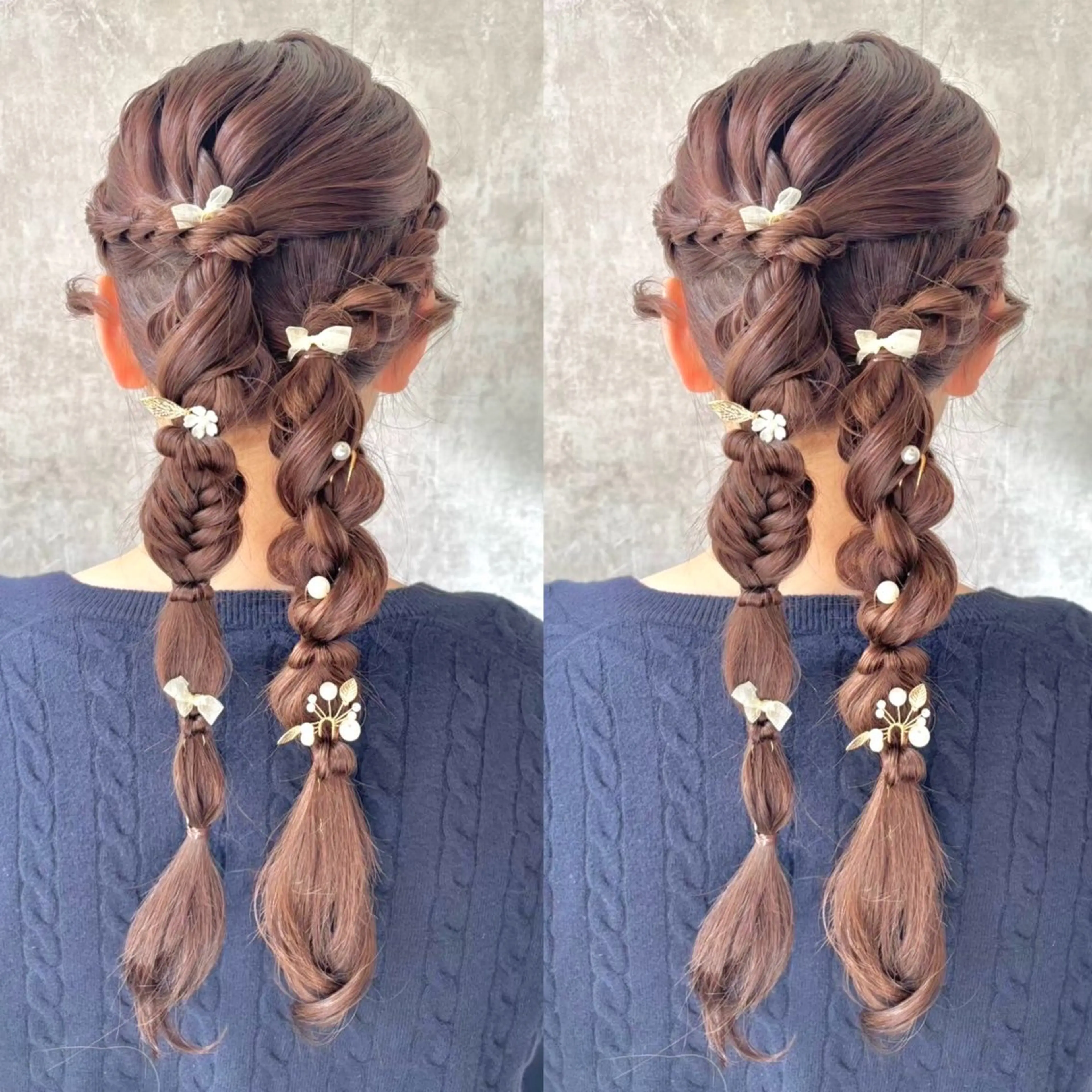 ロング ヘアアレンジ ロング ヘアセット ヘアメ🎀推しカラー 🥣横浜/しほ🧸のヘアスタイル