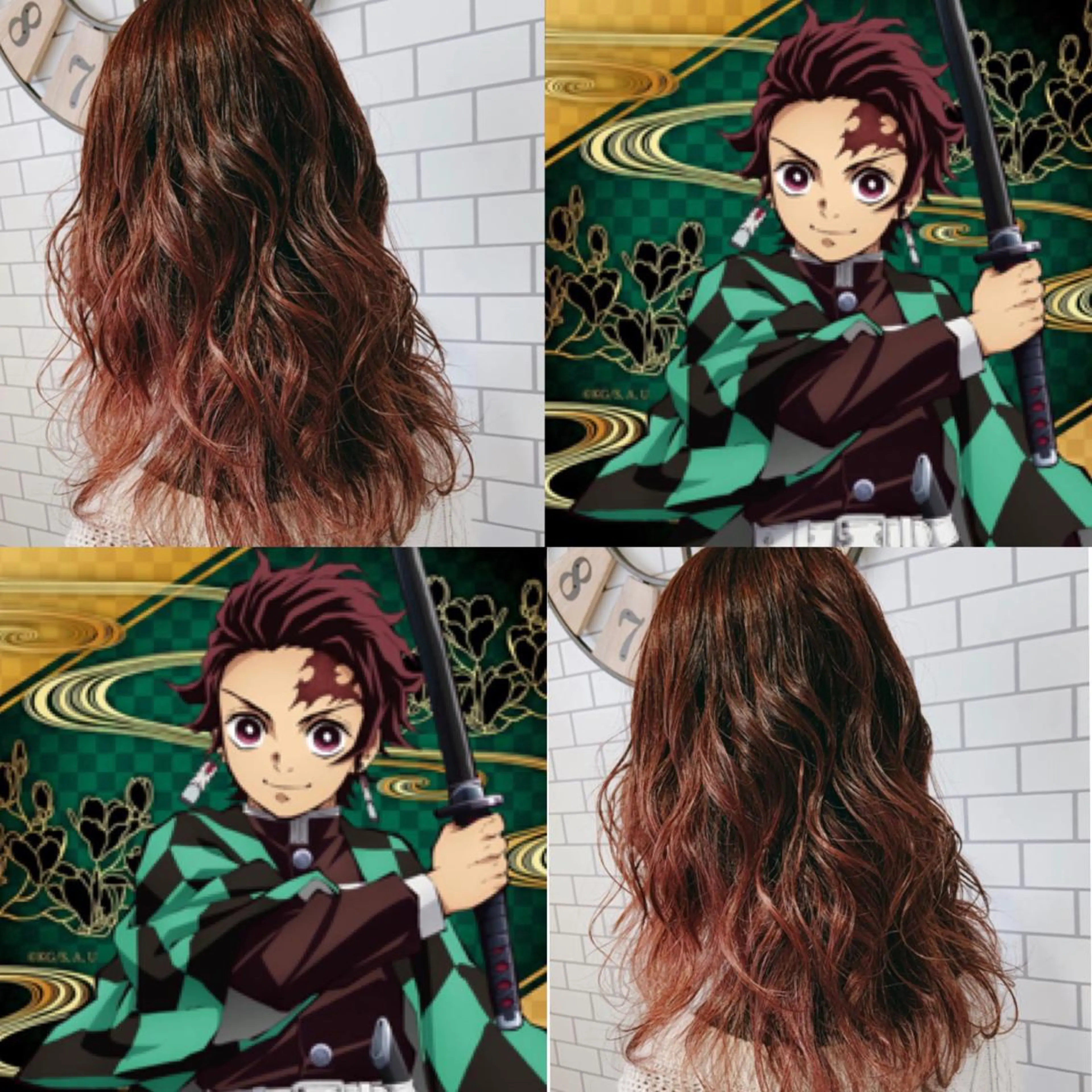 セミロング カラー ヘアアレンジ 韓国hair🦋 Nanaのヘアスタイル