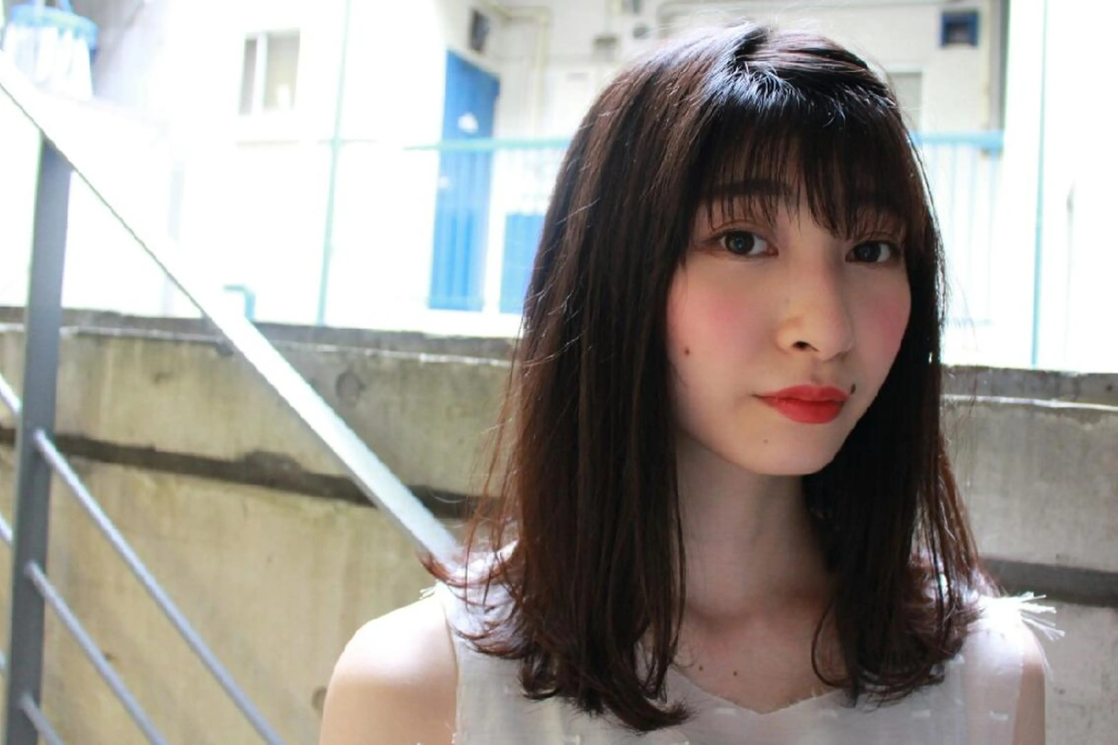 ミディアム シースルーバング 遠藤 拓馬のヘアスタイル