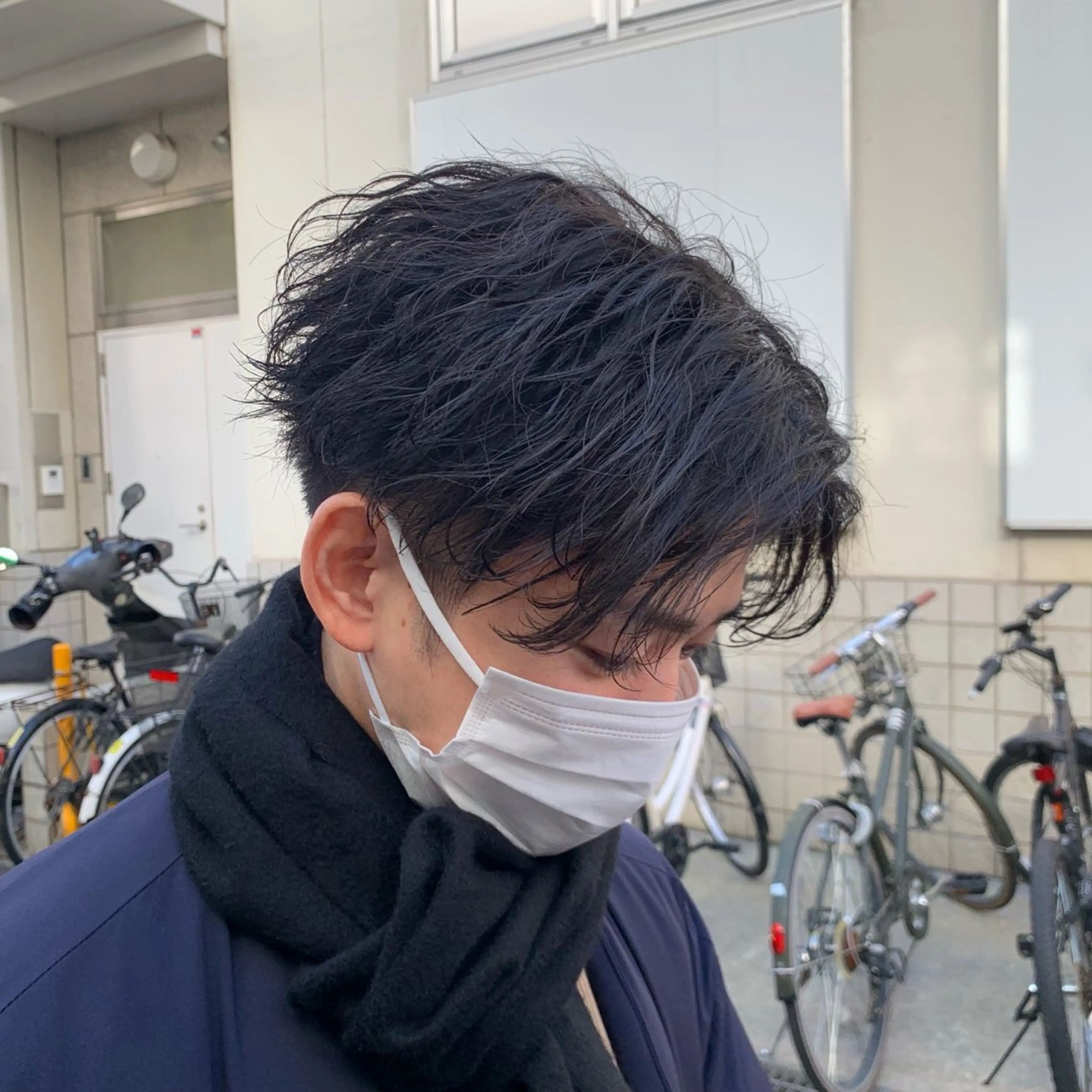 パーマ メンズ 濱口 健慎のヘアスタイル