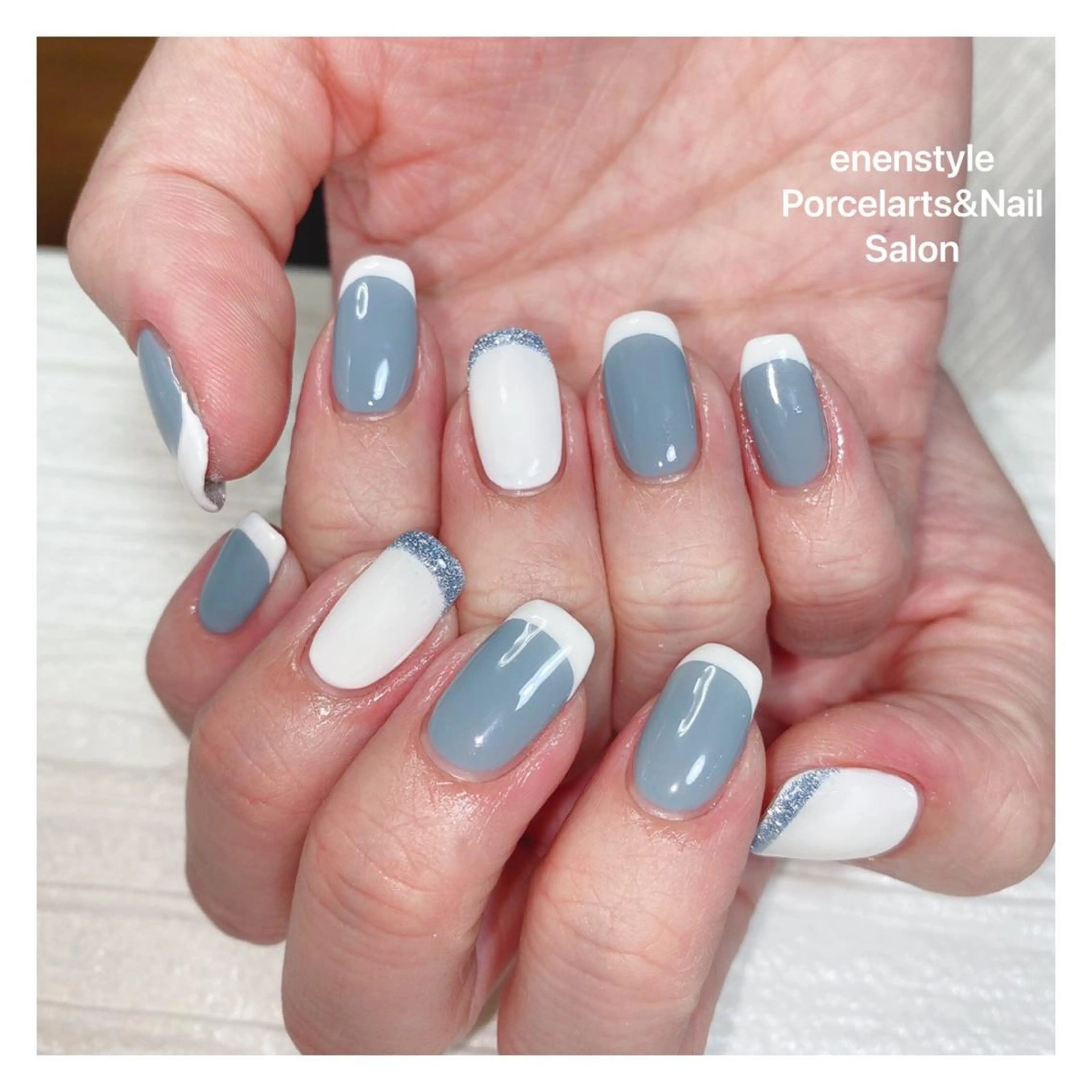 ミディアム ネイル ハンドネイル 👑enen style👑のネイルデザイン