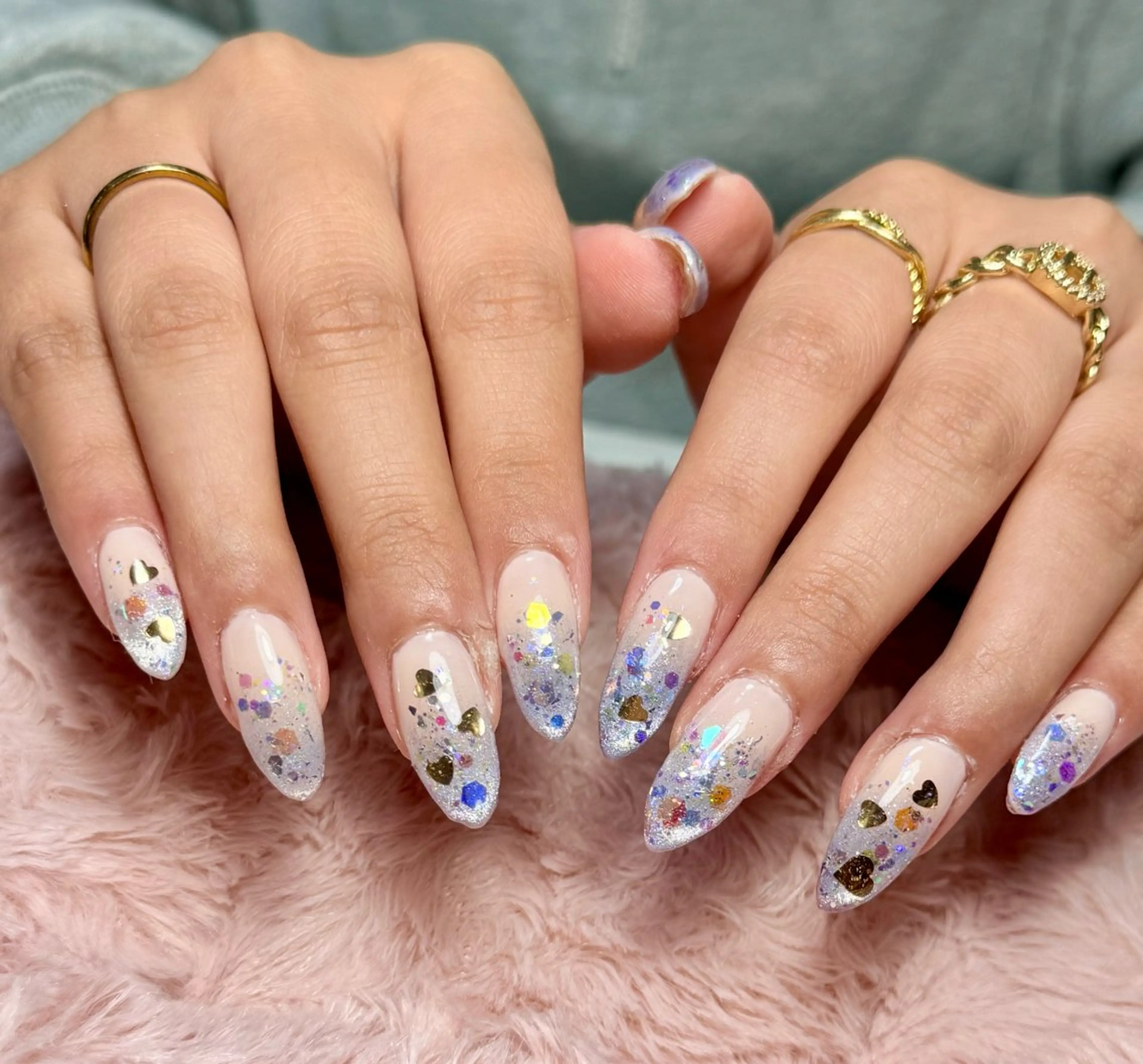 ネイル アートネイル チークネイル フラッシュネイル フラッシュマグ フレンチネイル M.N_ nailのネイルデザイン