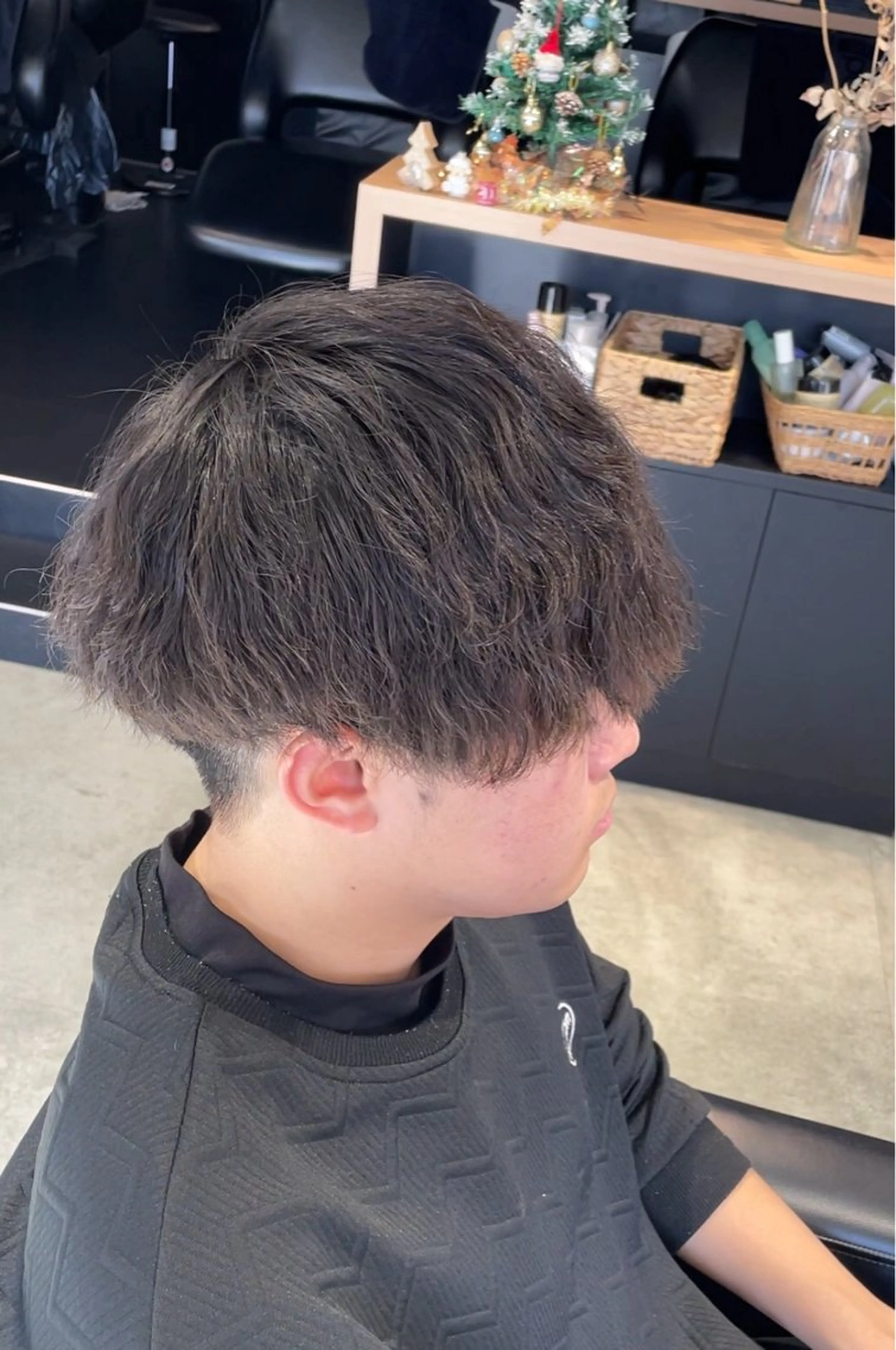 パーマ メンズ 波巻きパーマ 長町/酸性ストレート /曲がる縮毛矯正のヘアスタイル