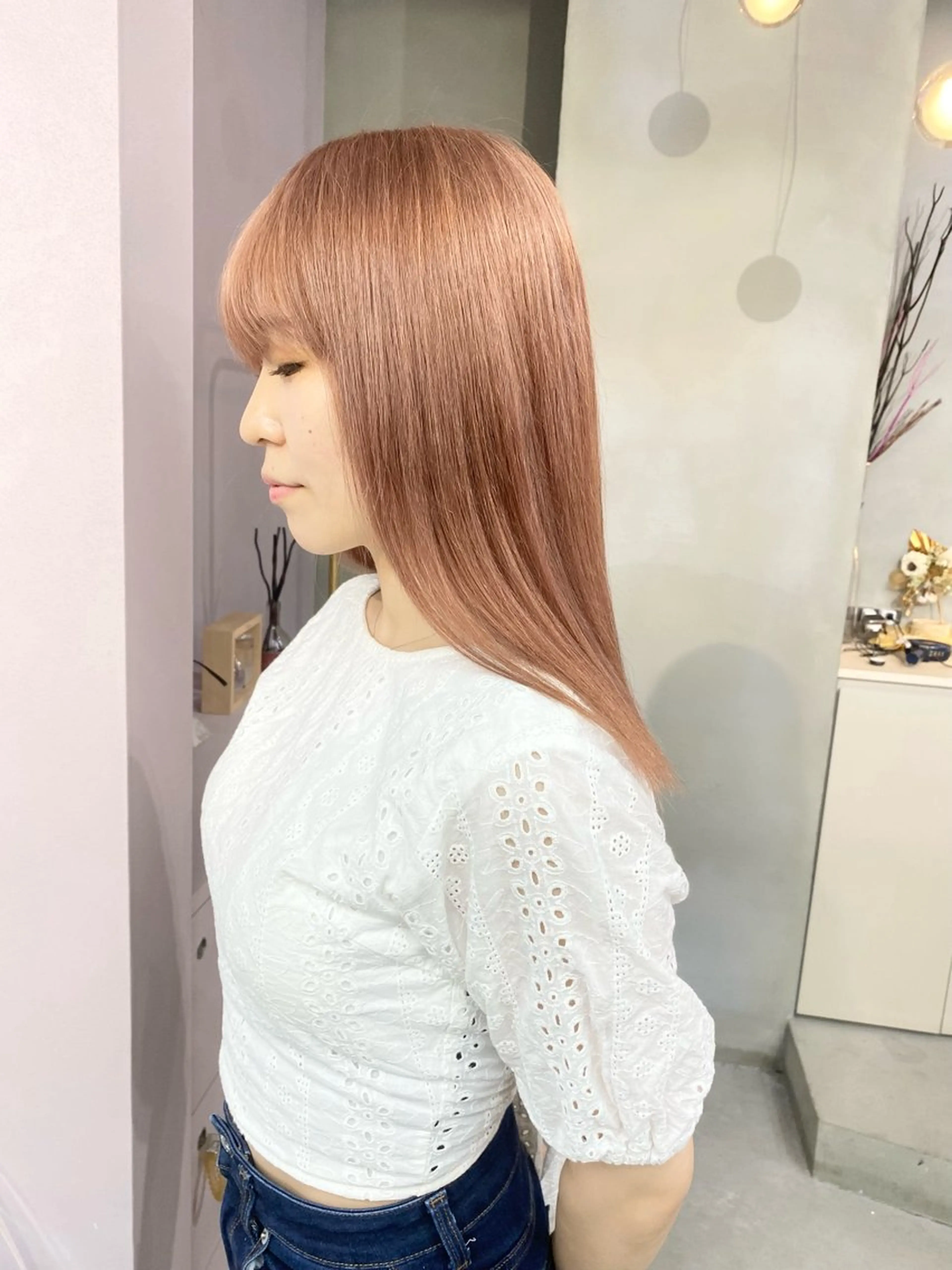 セミロング カラー ヘアカラー qulim所属・前橋 姫奈のヘアスタイル
