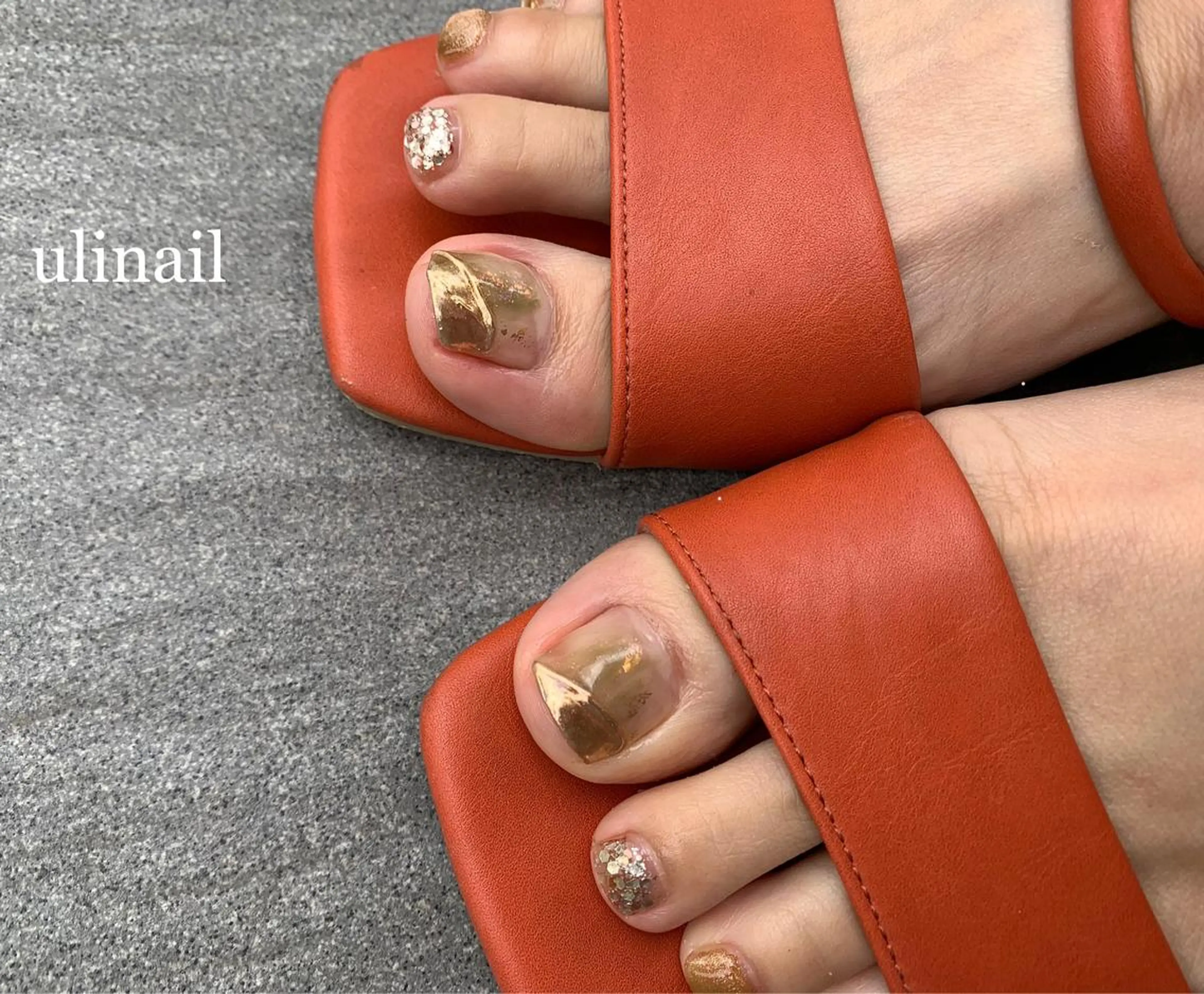 ネイル ニュアンスネイル フットネイル ulinail （ウリネイル）のネイルデザイン