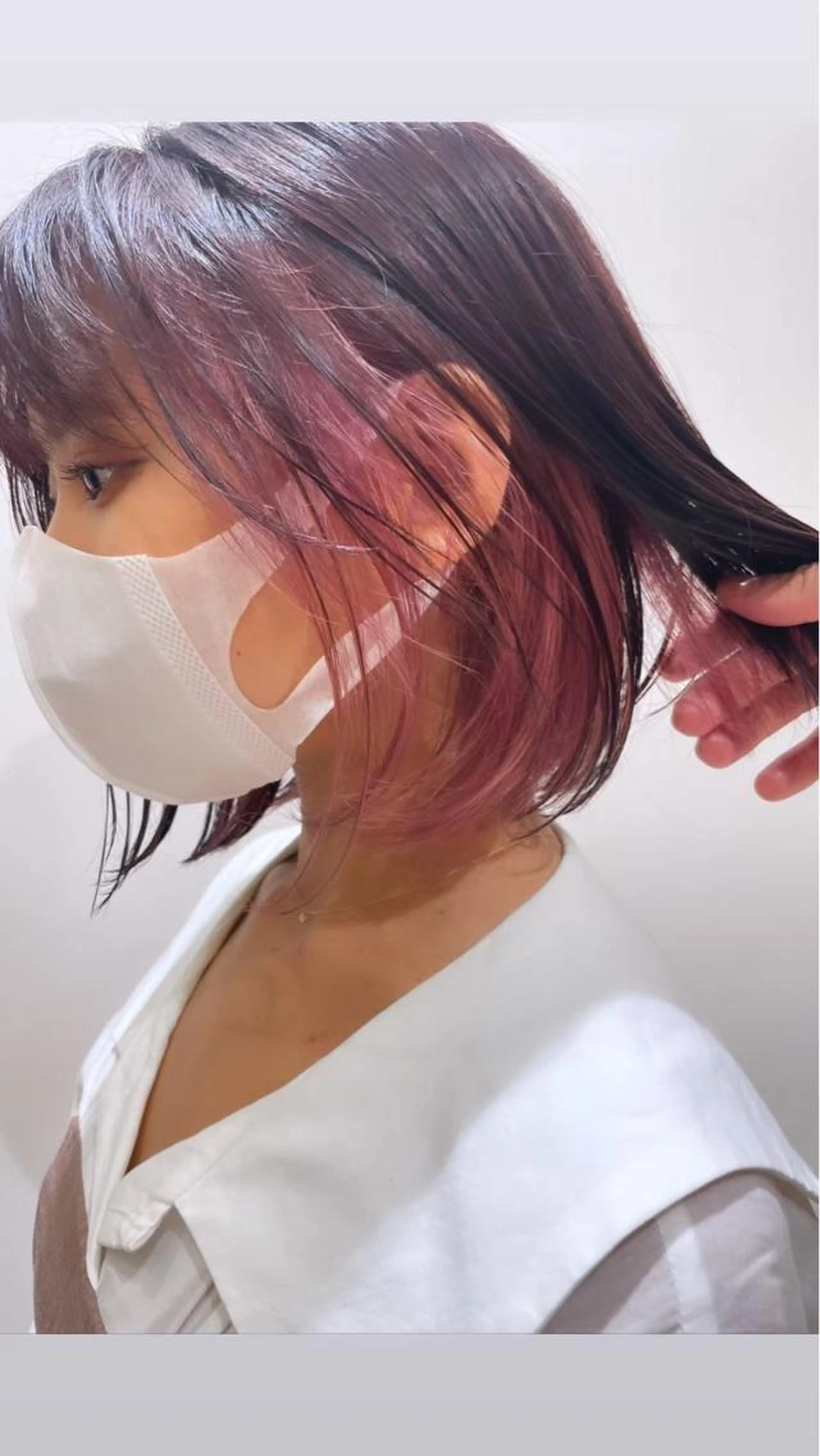 【🙊似合わせインナーカラー🙈】部分ブリーチ🌈➕ オンカラー💘➕プレトリートメント❤の写真