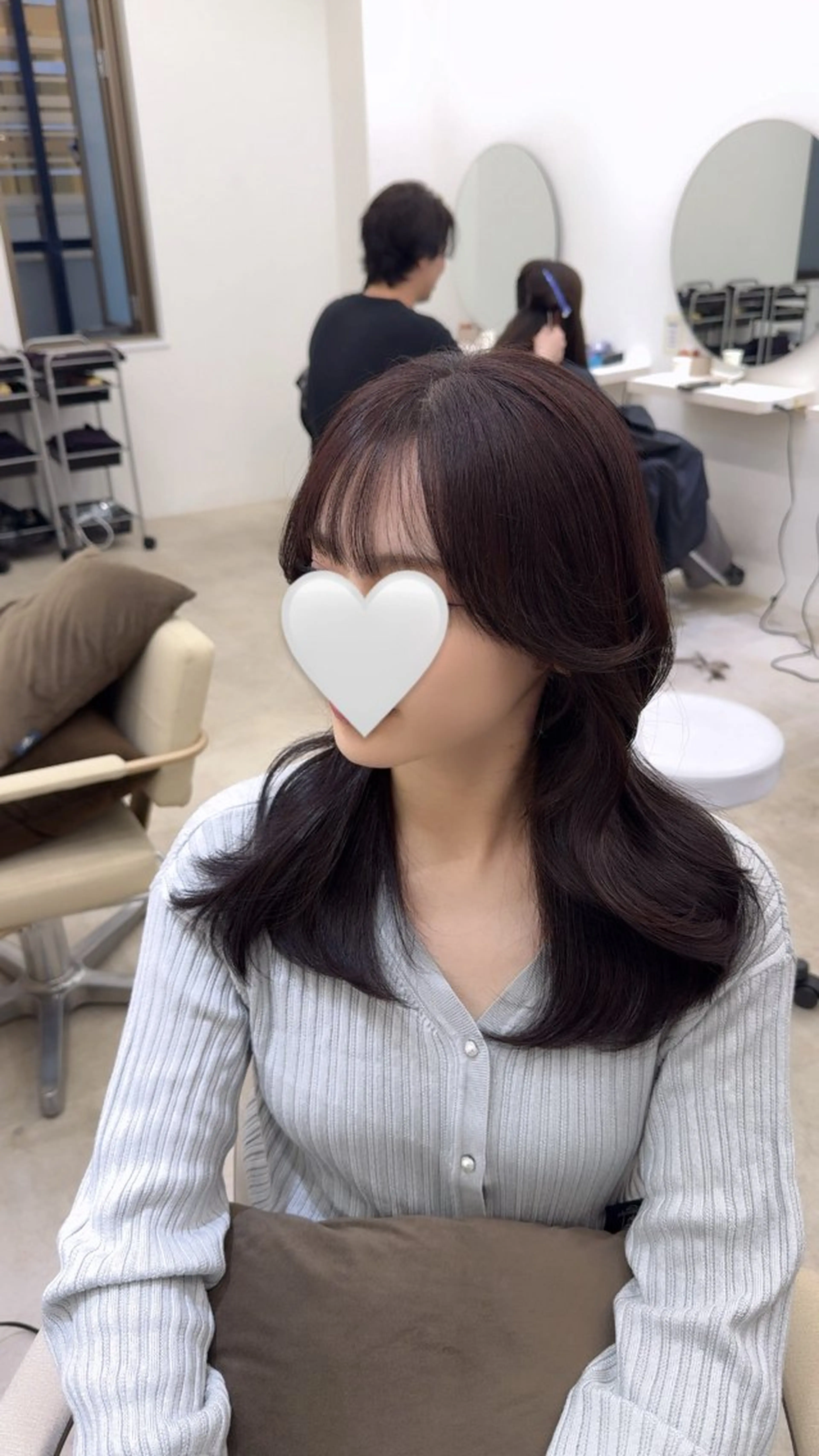 セミロング くびれヘア くびれレイヤー レイヤーカット カット ヘアカラー 縮毛矯正 トリートメント 韓国風cut/ 縮毛矯正/正岡幹康のヘアスタイル