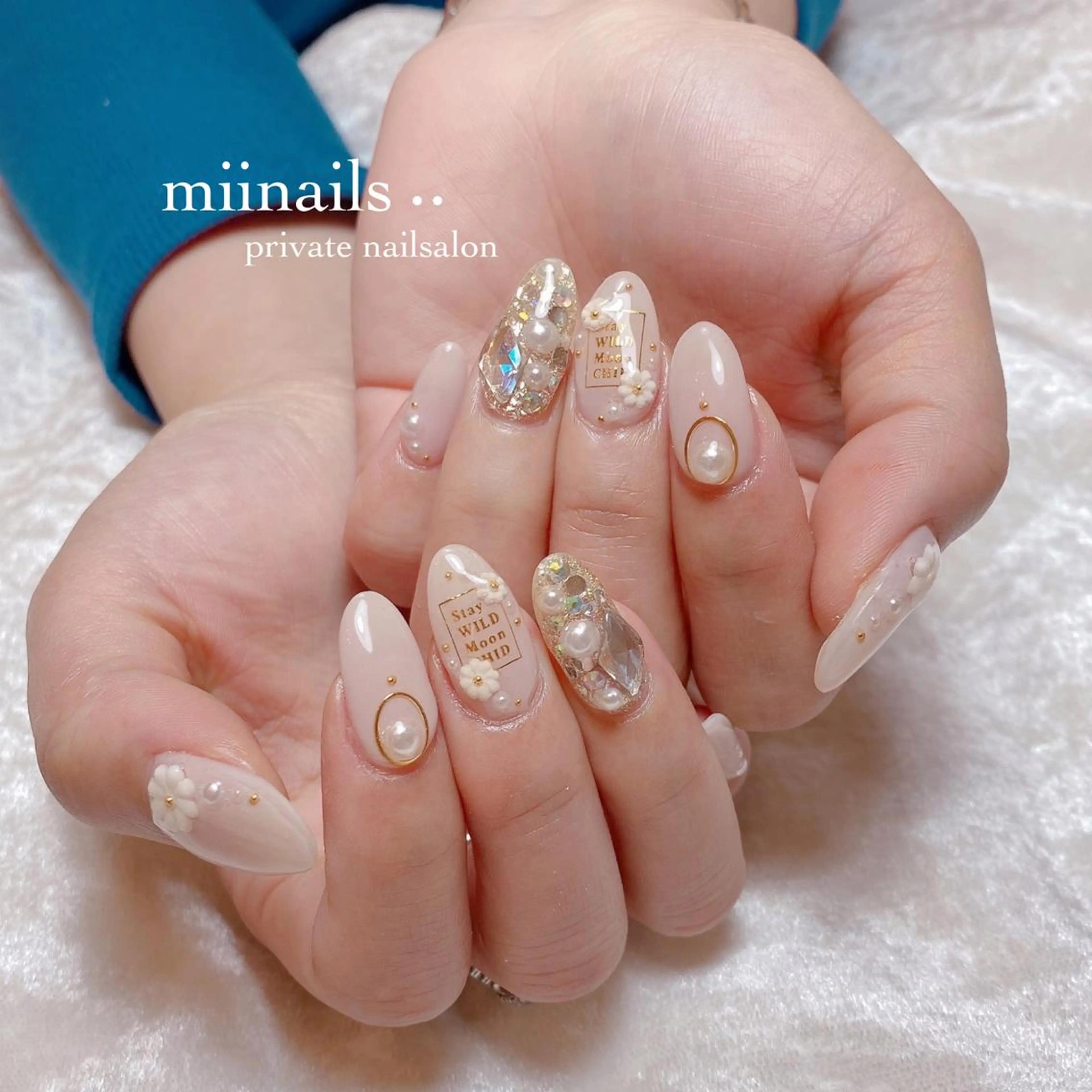 ネイル 韓国ネイル ワンホンネイル ハンドネイル nailsalon miinailsのネイルデザイン