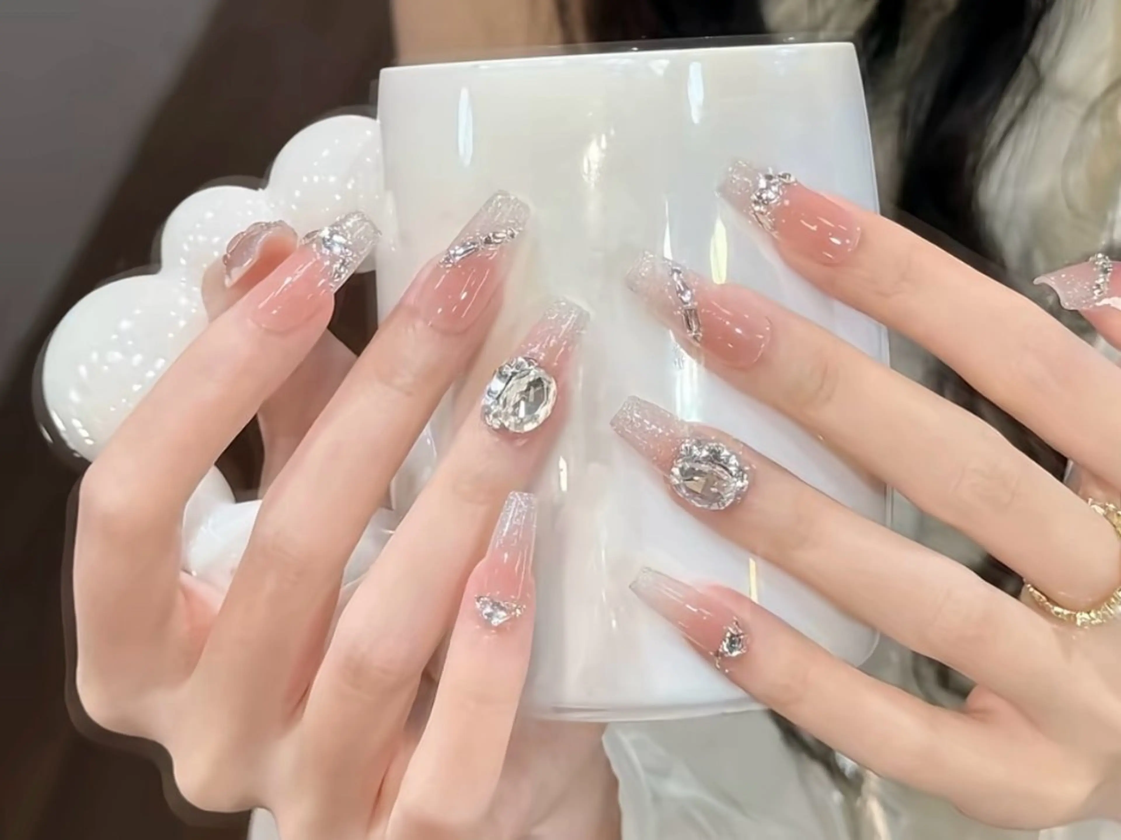 ネイル 長さ出し フットネイル ジェルネイル マグネットネイル 持ち込み YMT NailStudioのネイルデザイン