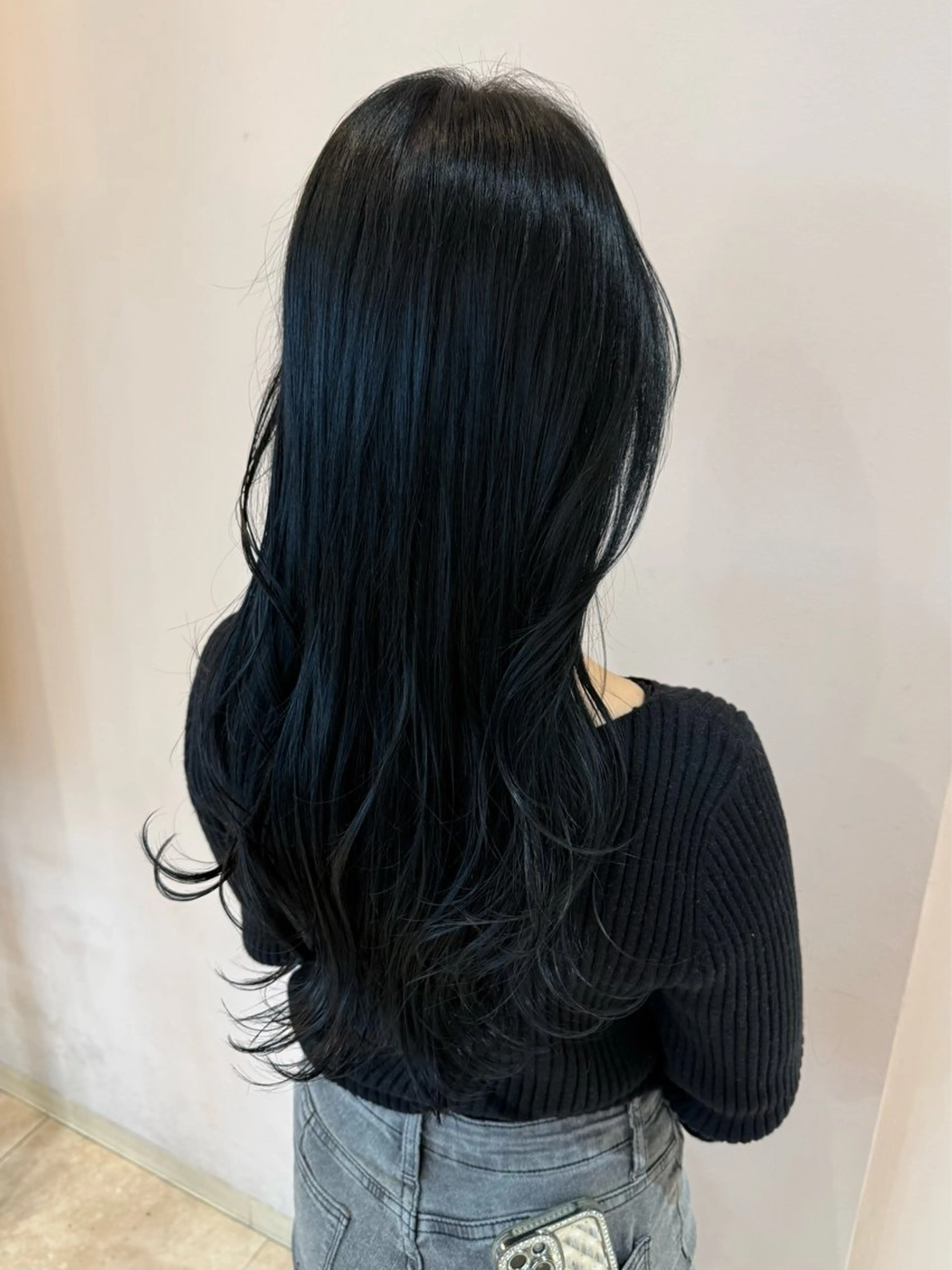 ロング カラー レイヤーカット カット ヘアカラー 鈴木 二依奈のヘアスタイル