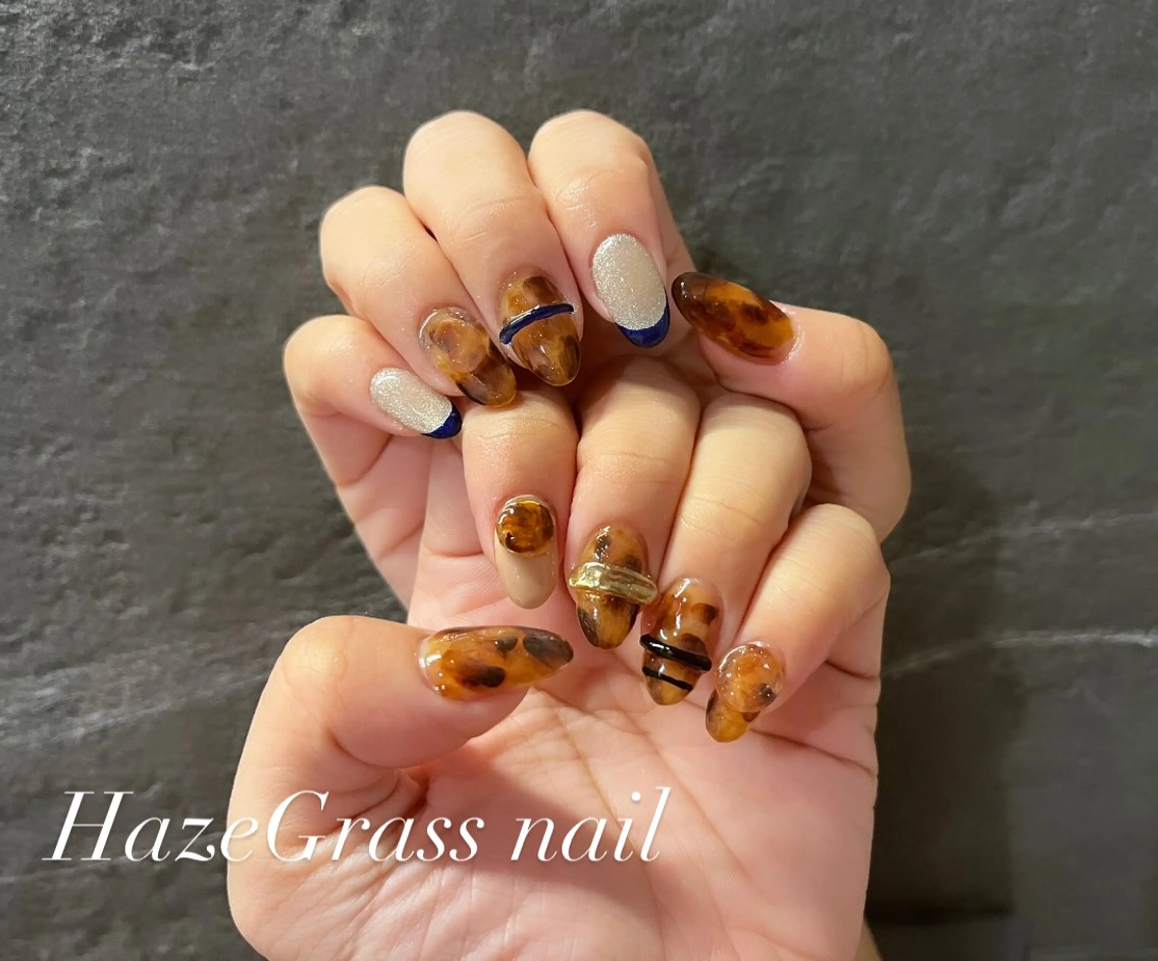 ミディアム HazeGrass NAILのネイルデザイン