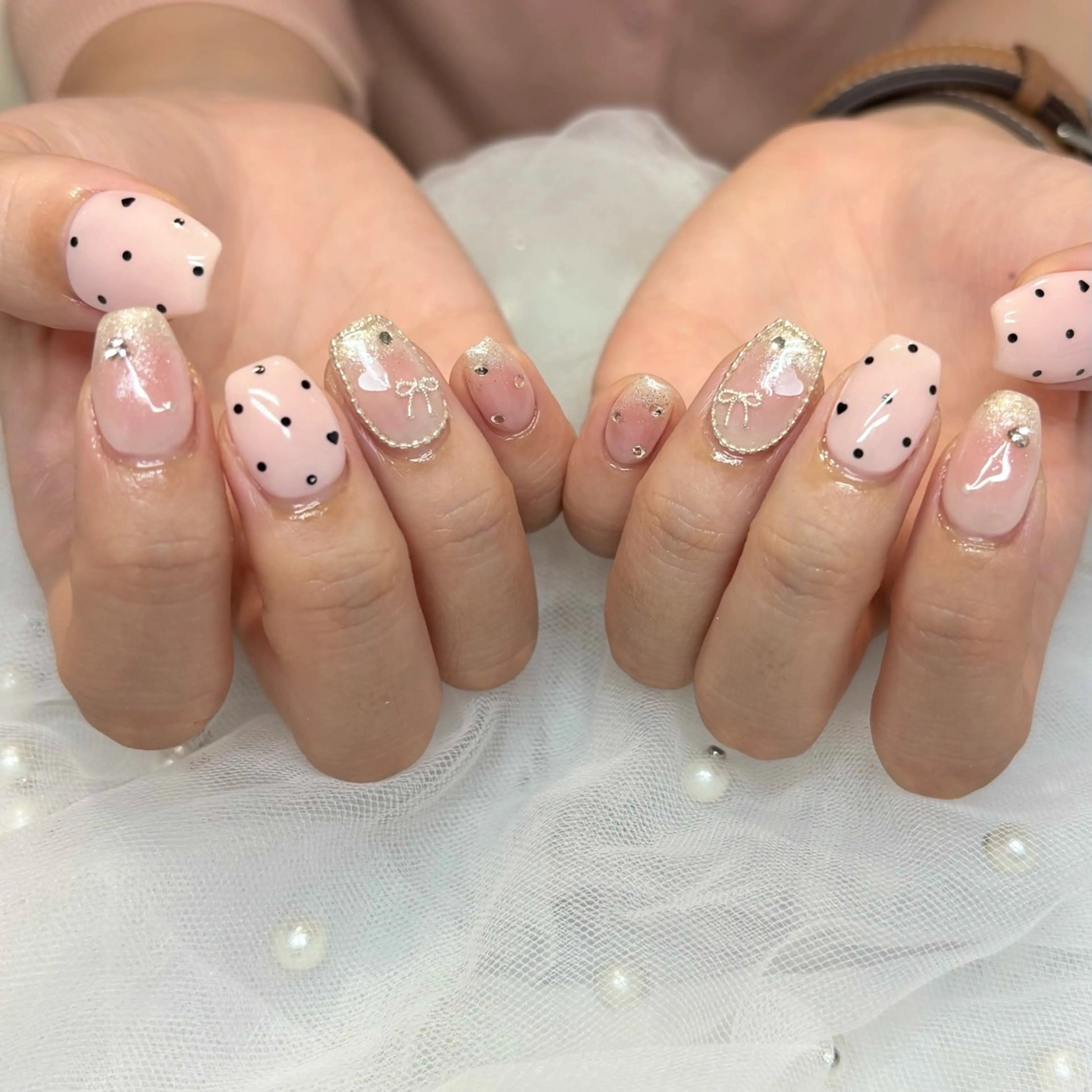 ネイル ワンホンネイル ハンドネイル 荒巻 めいのネイルデザイン