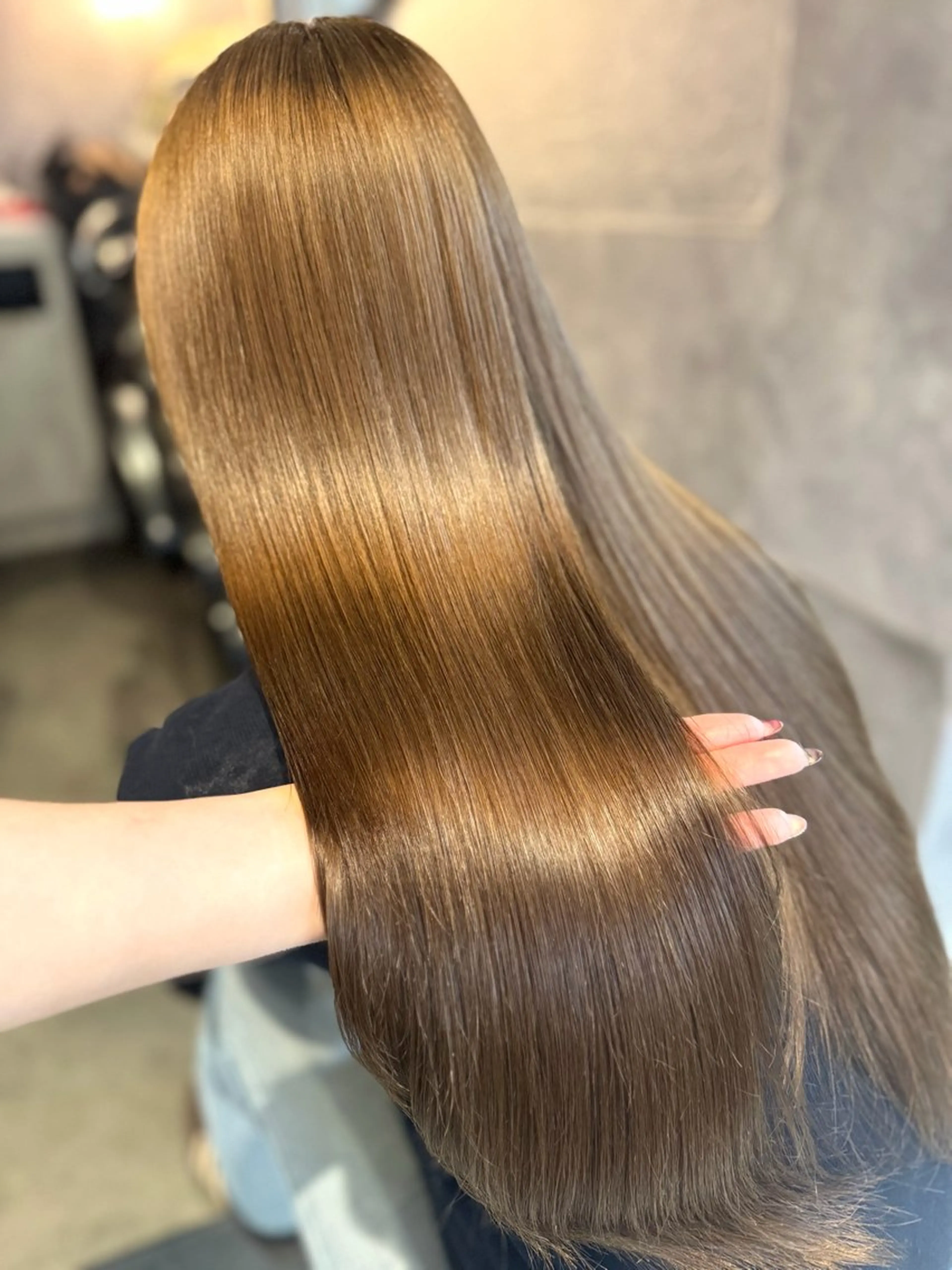 ロング カラー ヘアカラー 🩶鈴木茉奈🩶艶髪 /透明感/暖色カラーのヘアスタイル