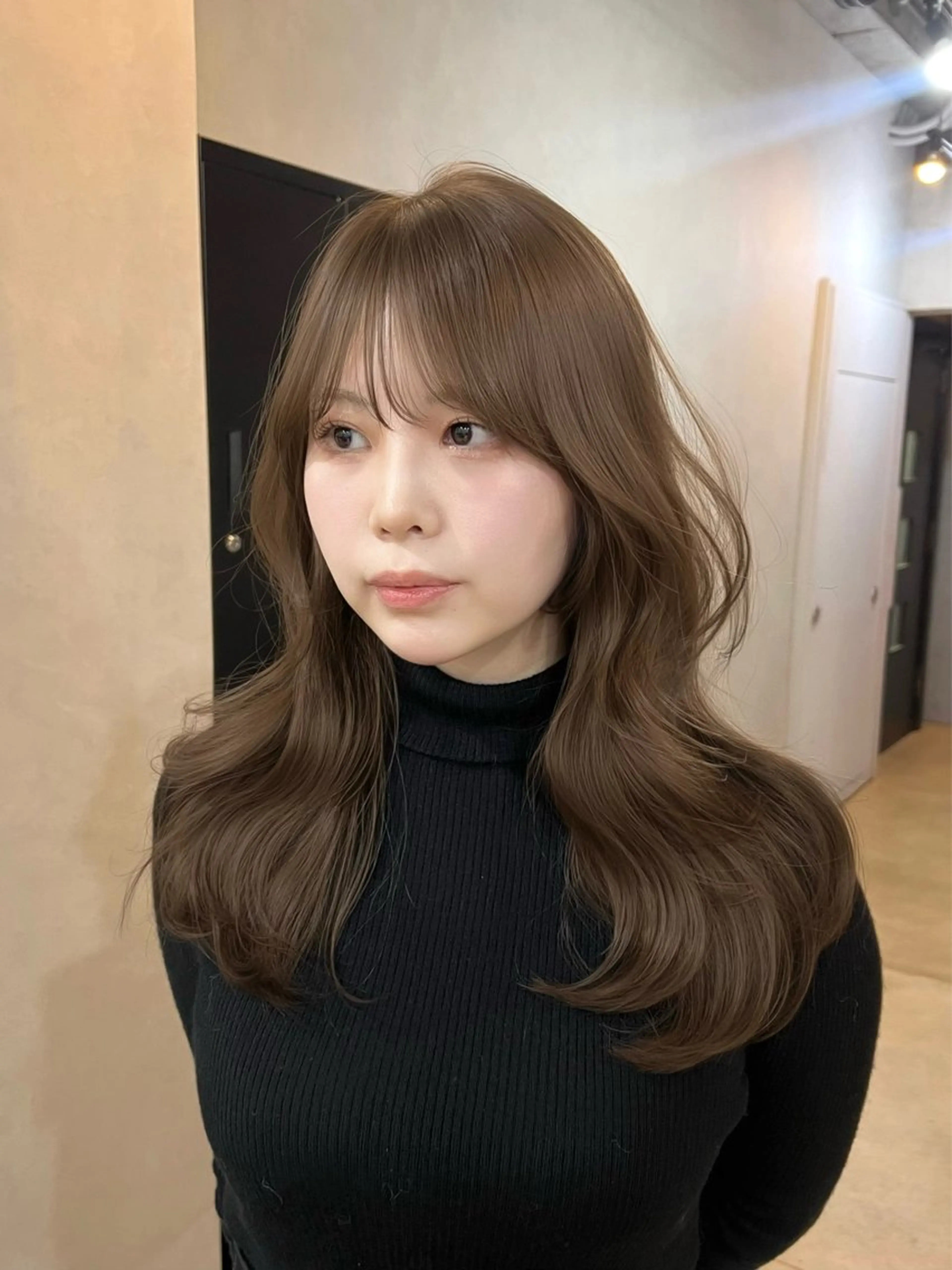 ロング アッシュ くびれヘア くびれレイヤー レイヤーカット 店長/レイヤーカット /大東悠生のヘアスタイル