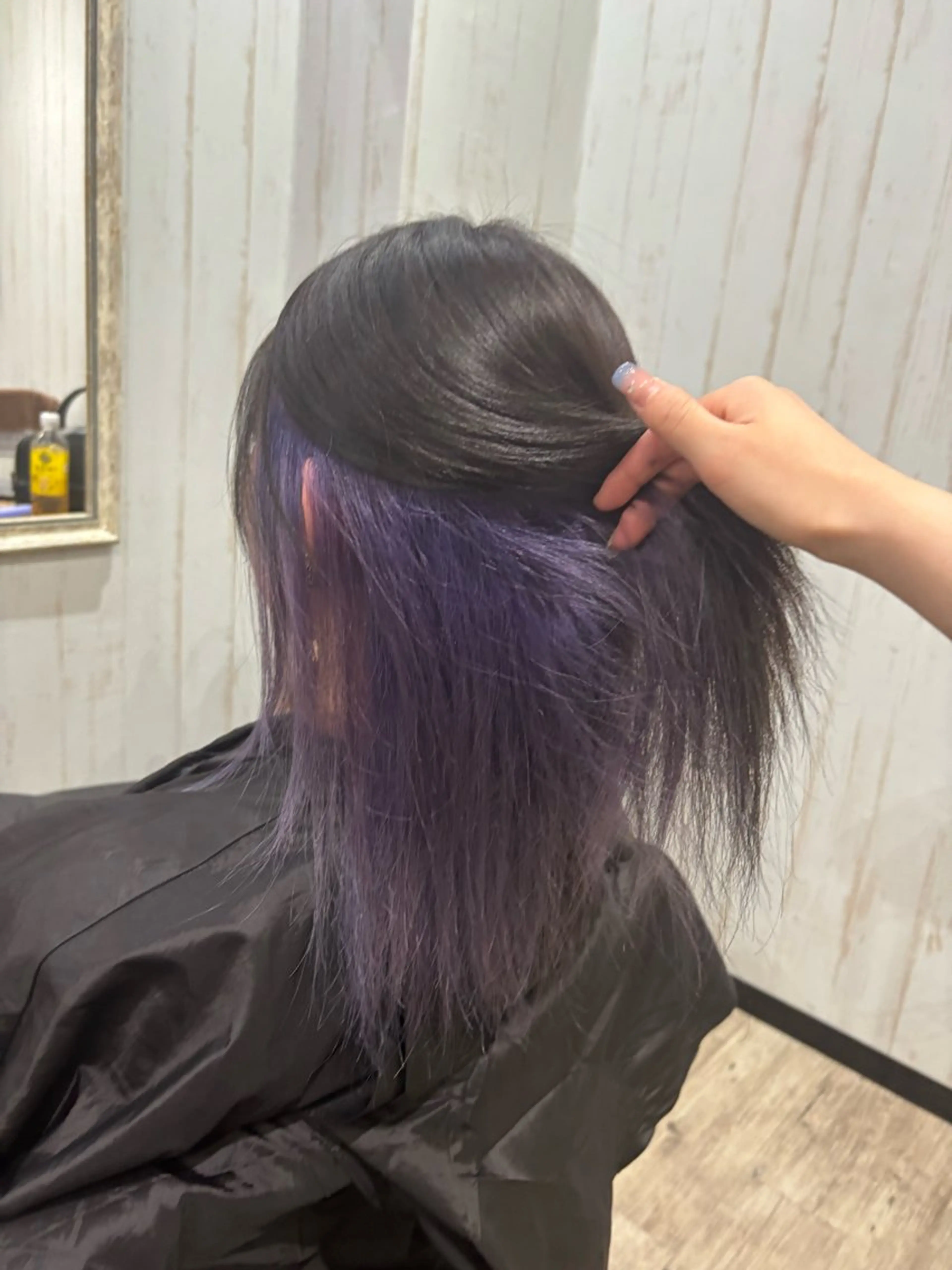セミロング カラー リト /渋谷/ハイトーンのヘアスタイル