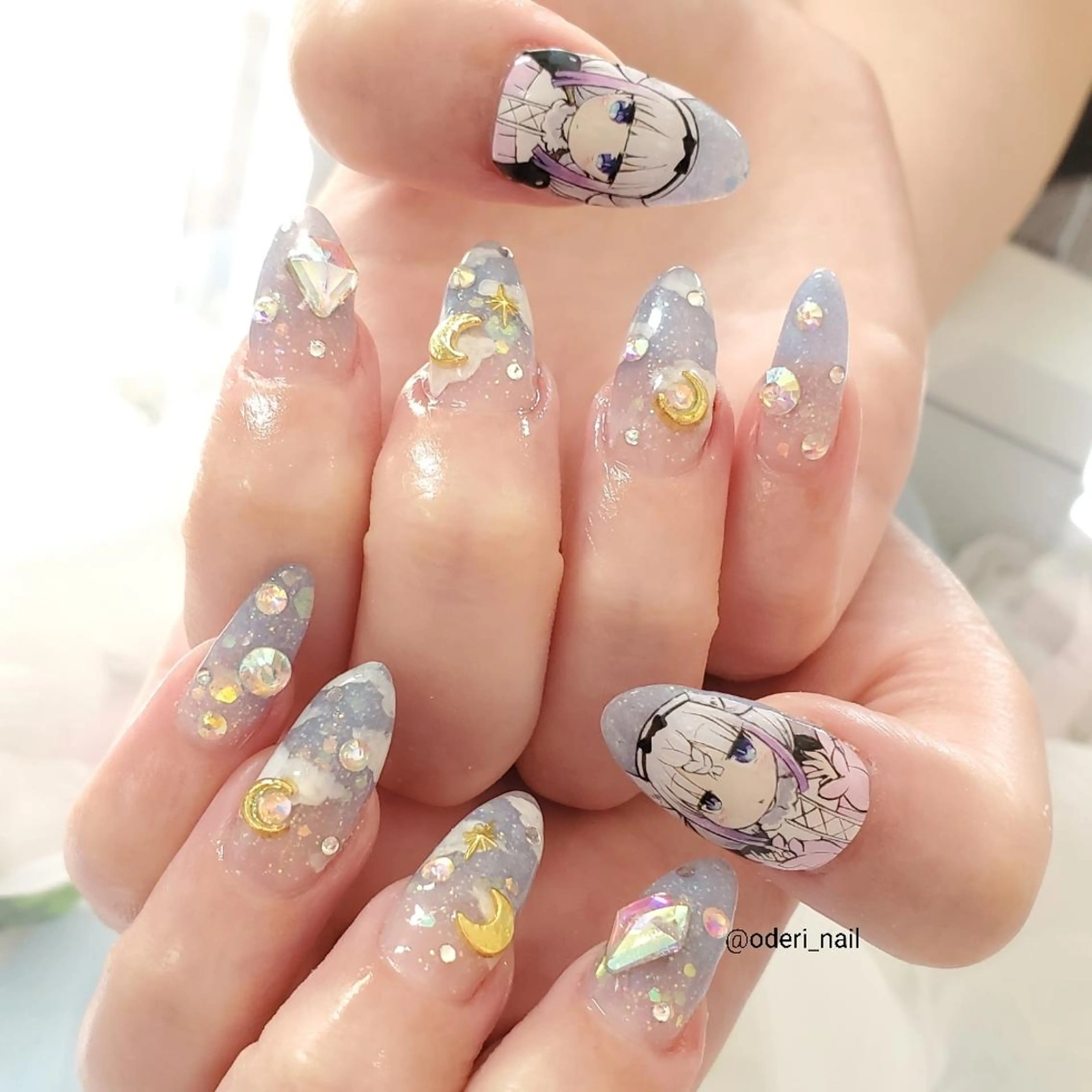 ネイル アートネイル ジェルネイル おで@ oderi_nailのネイルデザイン