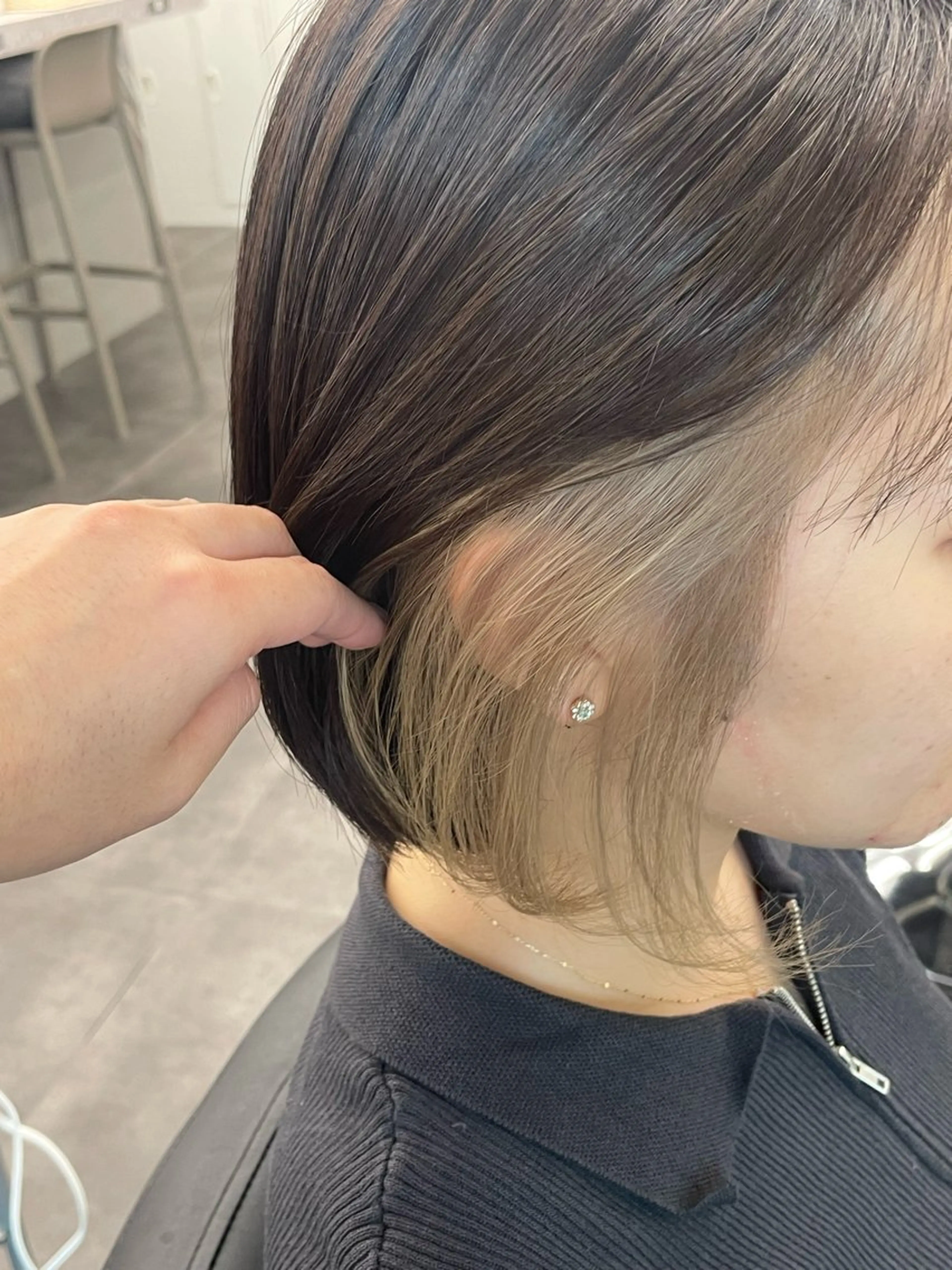 ミディアム ヘアカラー いとう このみのヘアスタイル