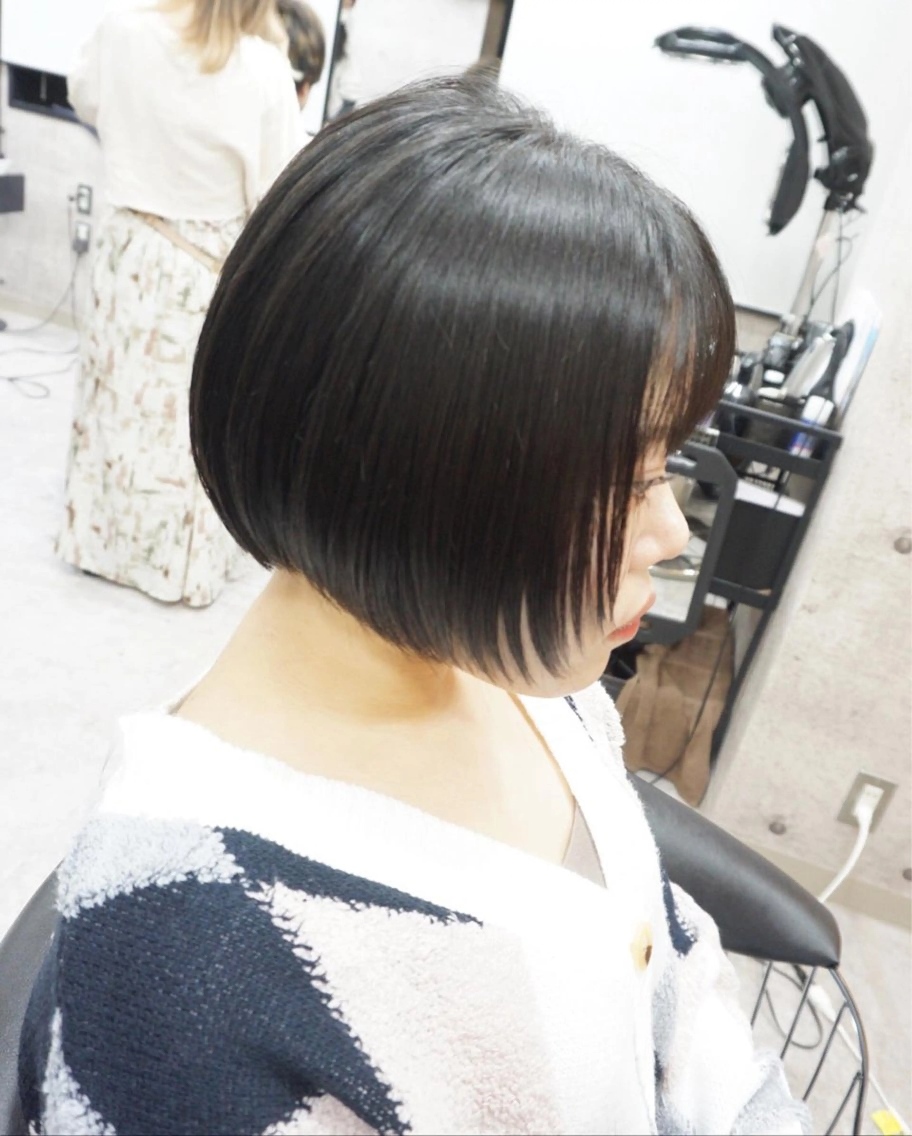 ショート ボブ 顔まわりレイヤー レイヤーカット カット hair teria ryu 大塚のヘアスタイル