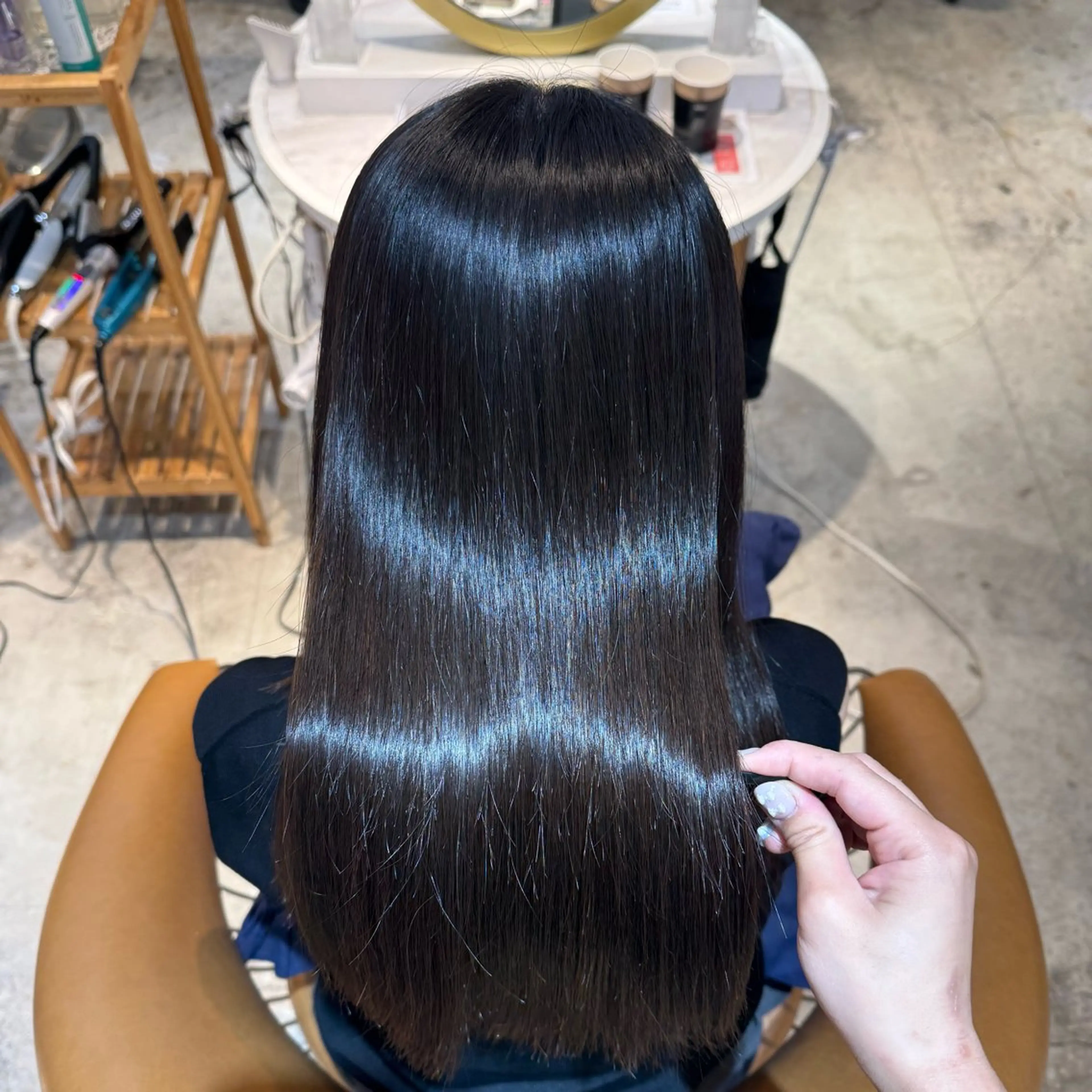 ロング 髪質改善 ロング 縮毛矯正 カット ヘアカラー 縮毛矯正 トリートメント ヘアセット 髪質改善/ボブ /韓国/erikoのヘアスタイル