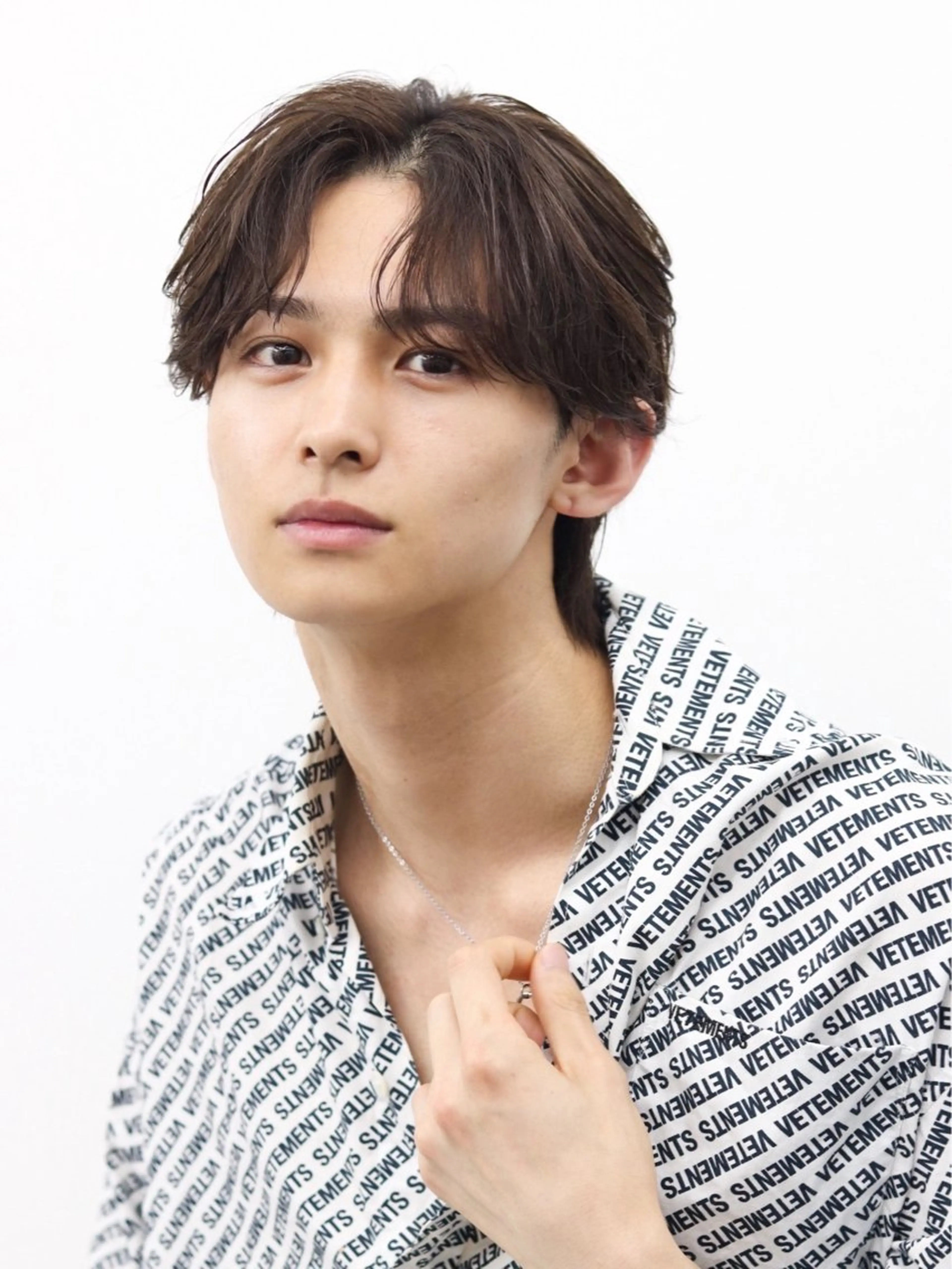 ミディアム カラー パーマ メンズ カット ヘアカラー トリートメント ハイトーン/メンズマ ッシュ/KYOHEIのヘアスタイル