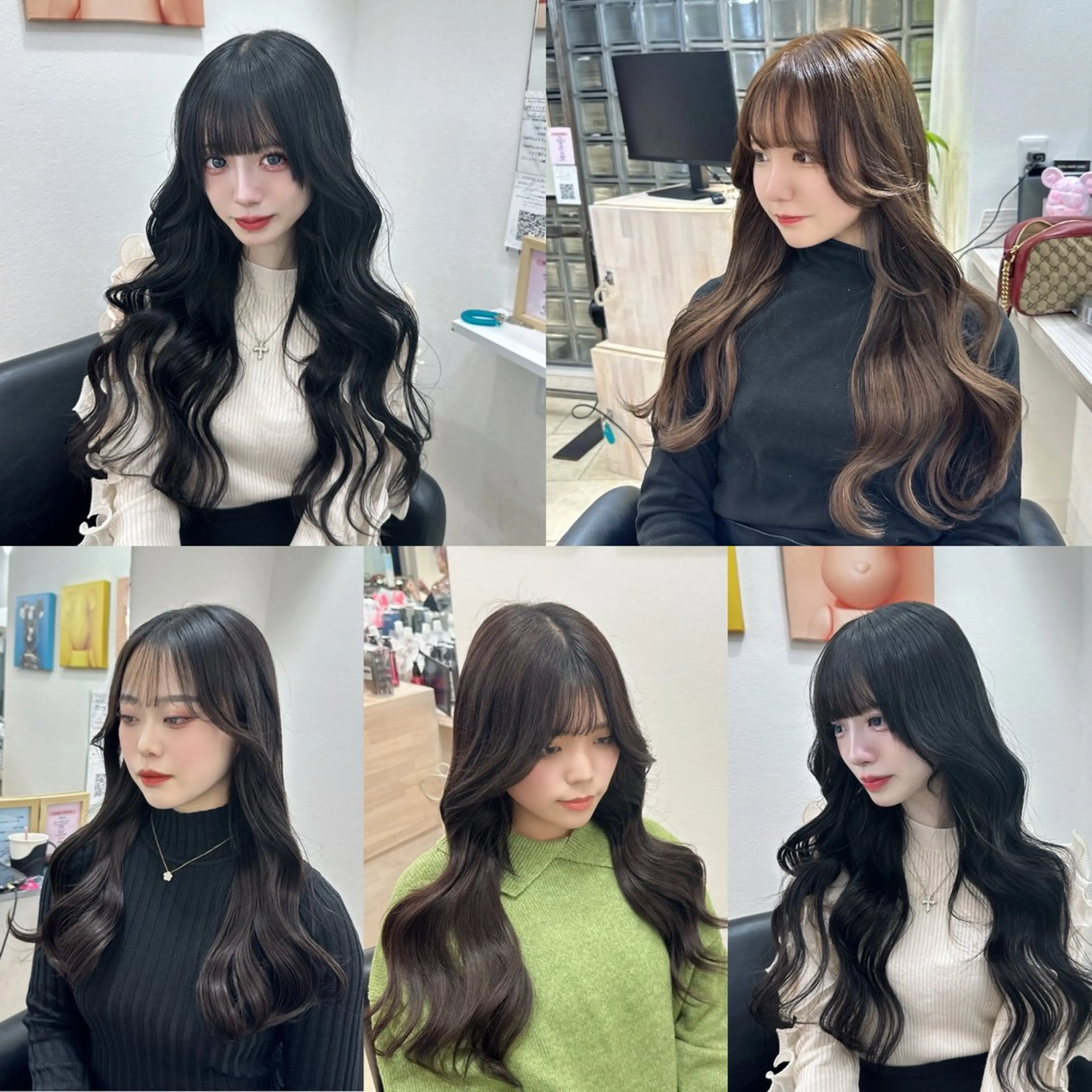 ロング ヘアアレンジ シールエクステ エクステ 韓国風ヘア レイヤーカット ロング ハイトーン/エクステ 韓国風/y2kカイラのヘアスタイル