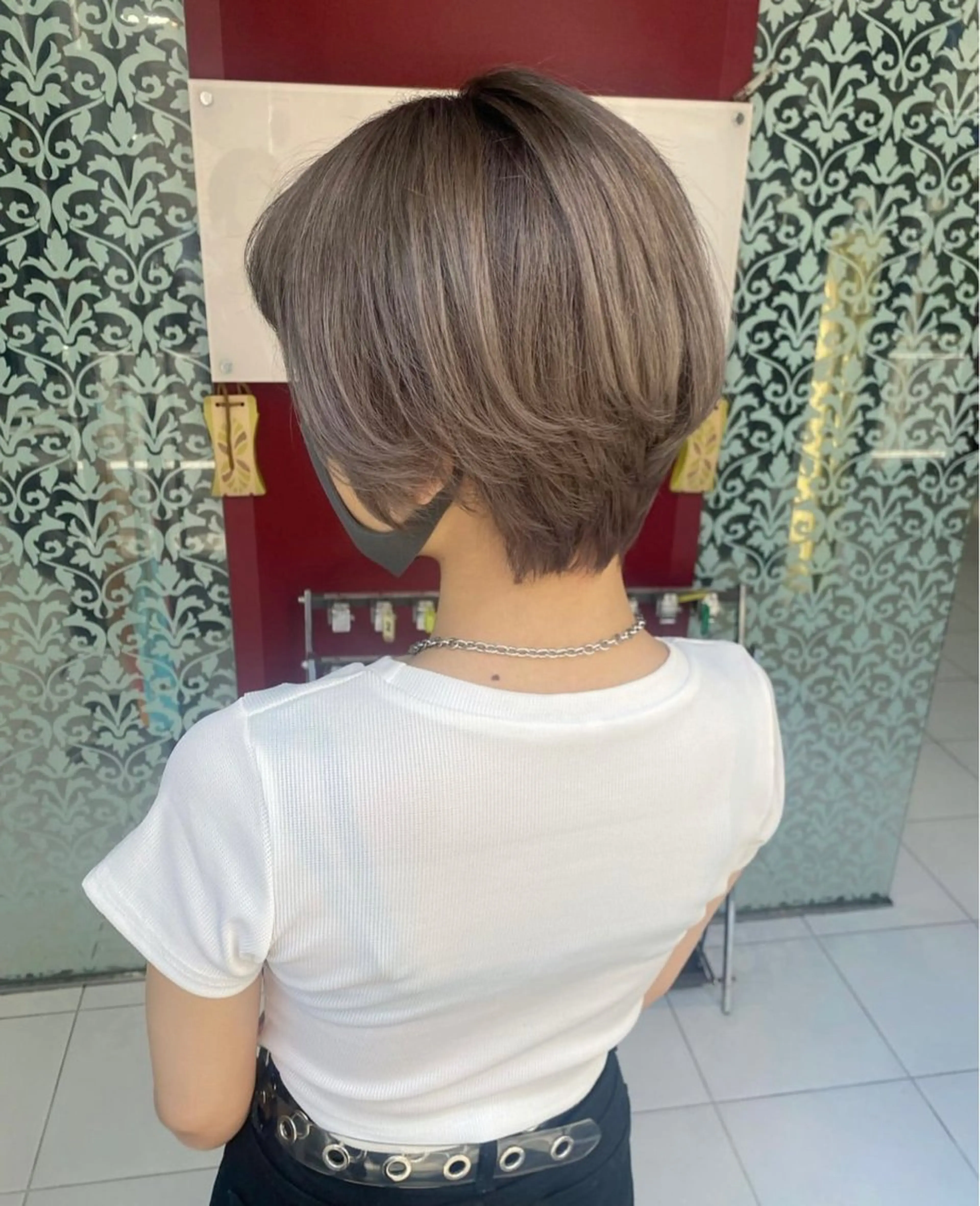 ショート ヘアカラー トリートメント 韓国風透明感カラー 💎YUI💎のヘアスタイル