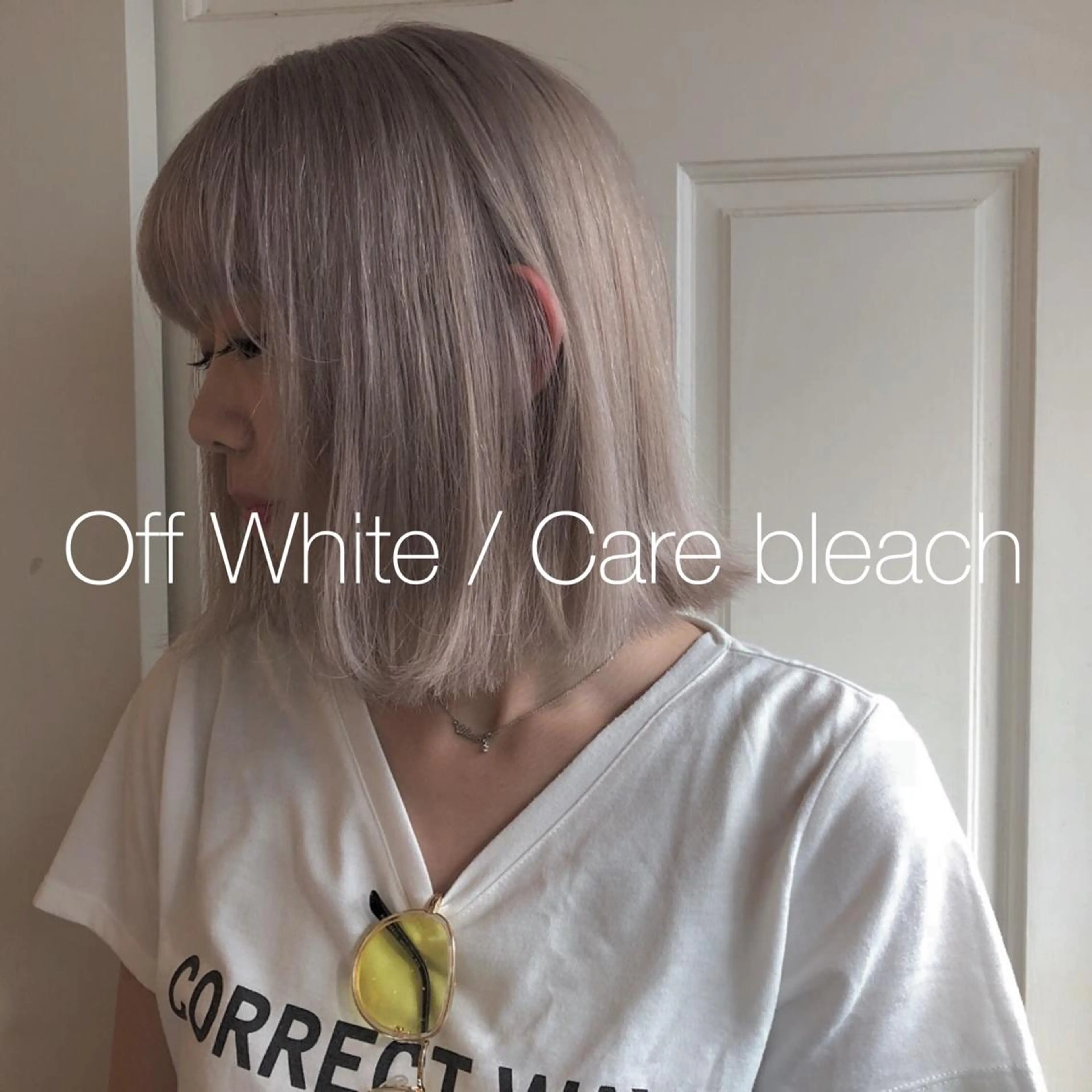 ミディアム カラー ブリーチ ケアブリーチ カット ヘアカラー トリートメント 🌸ハイトーン 新田　廉 🌸のヘアスタイル