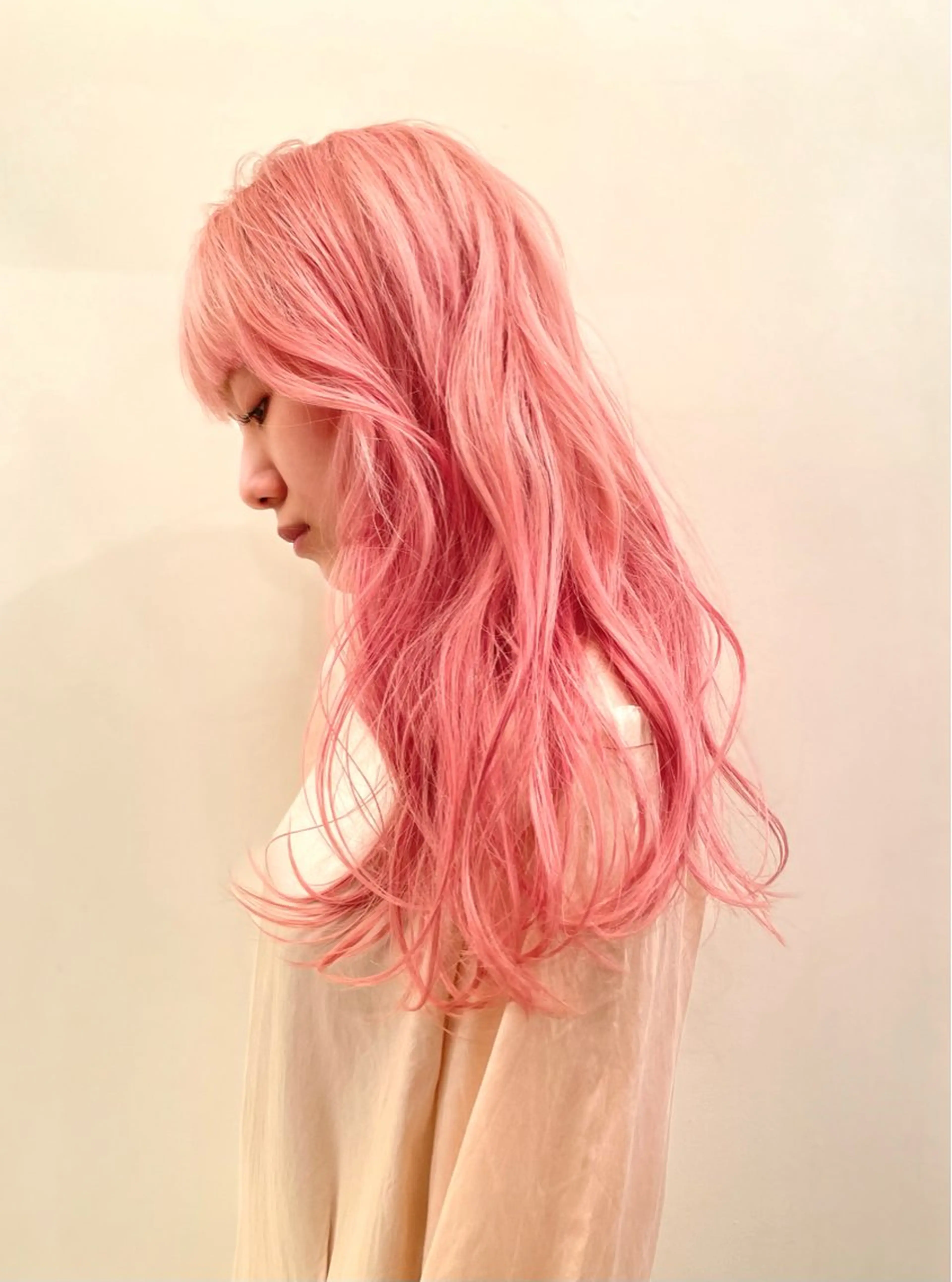 ロング カラー カット ヘアカラー トリートメント 篠江 廉のヘアスタイル