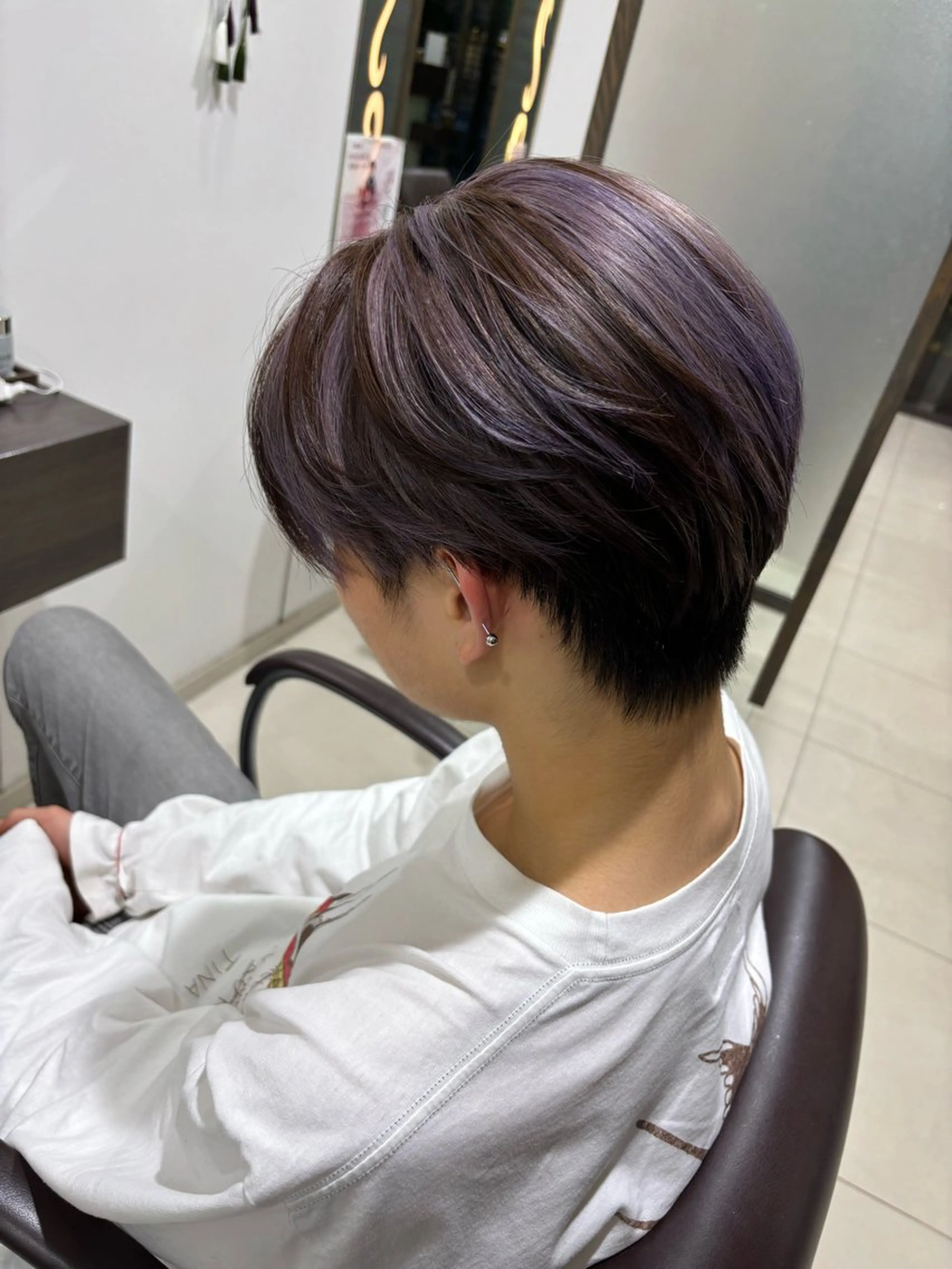 カラー レイヤー 艶々カラーのヘアスタイル